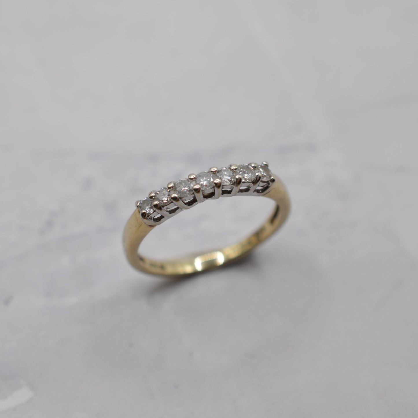 9ct Gold Diamond Half-Eternity Ring