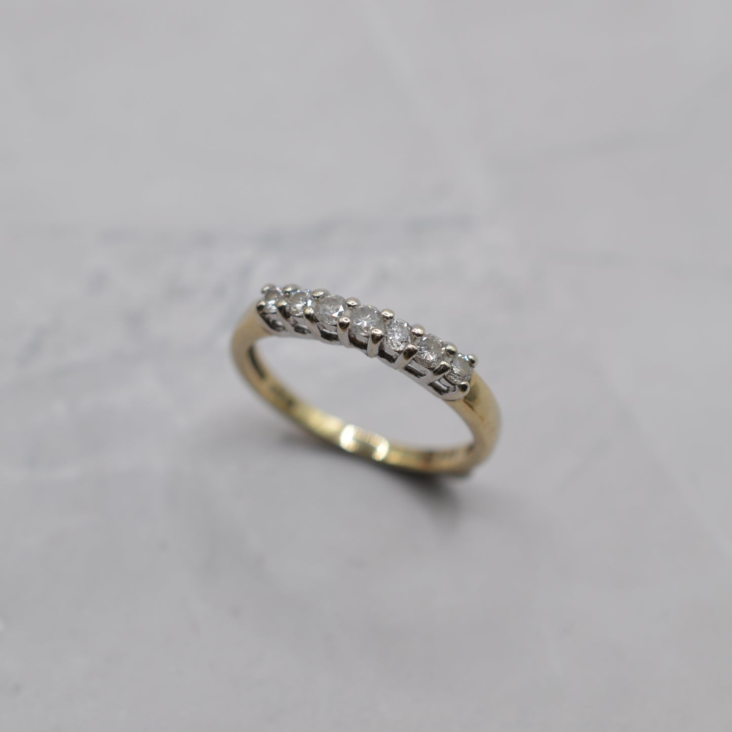 9ct Gold Diamond Half-Eternity Ring