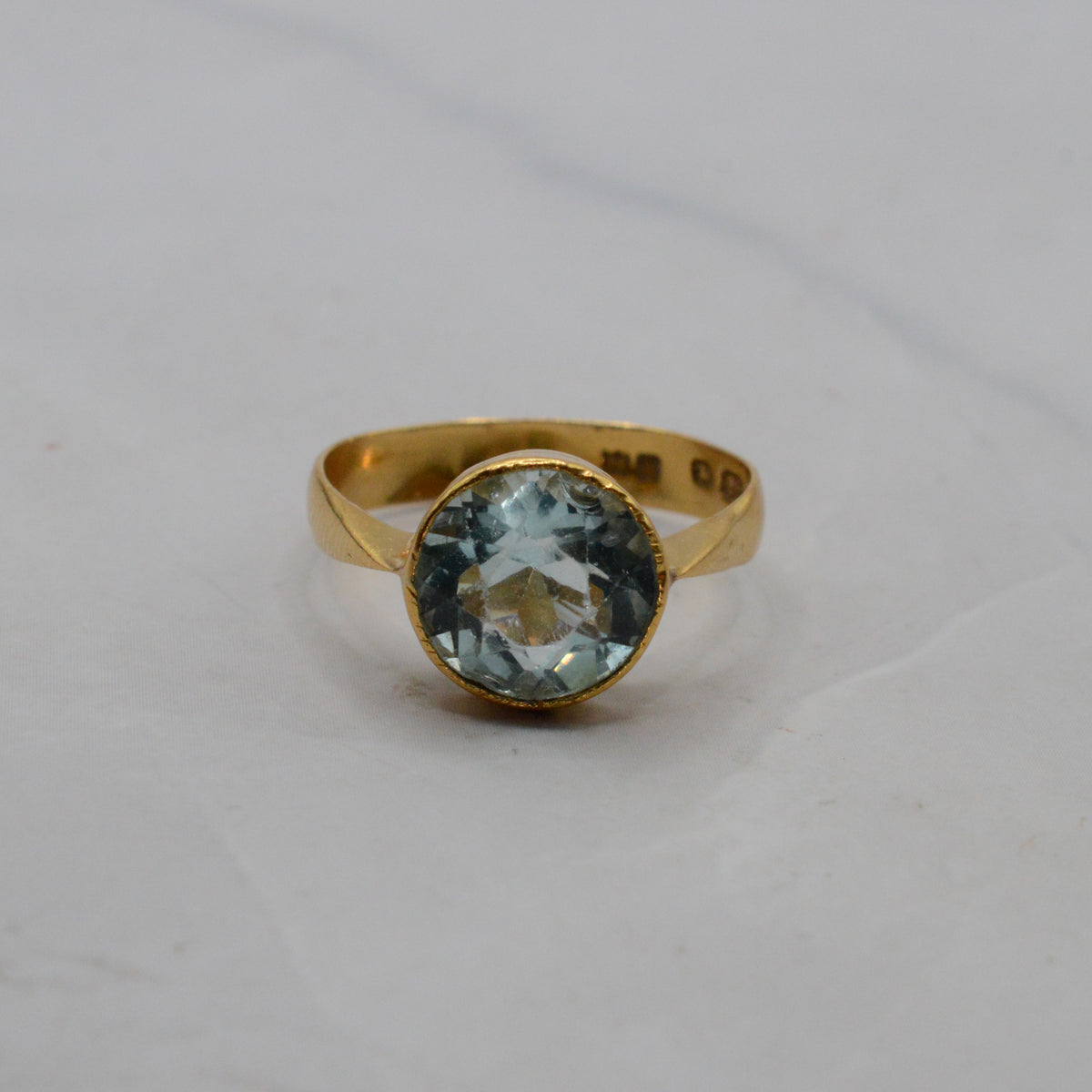 1873 Victorian Antique 22ct Gold Solitaire Ring