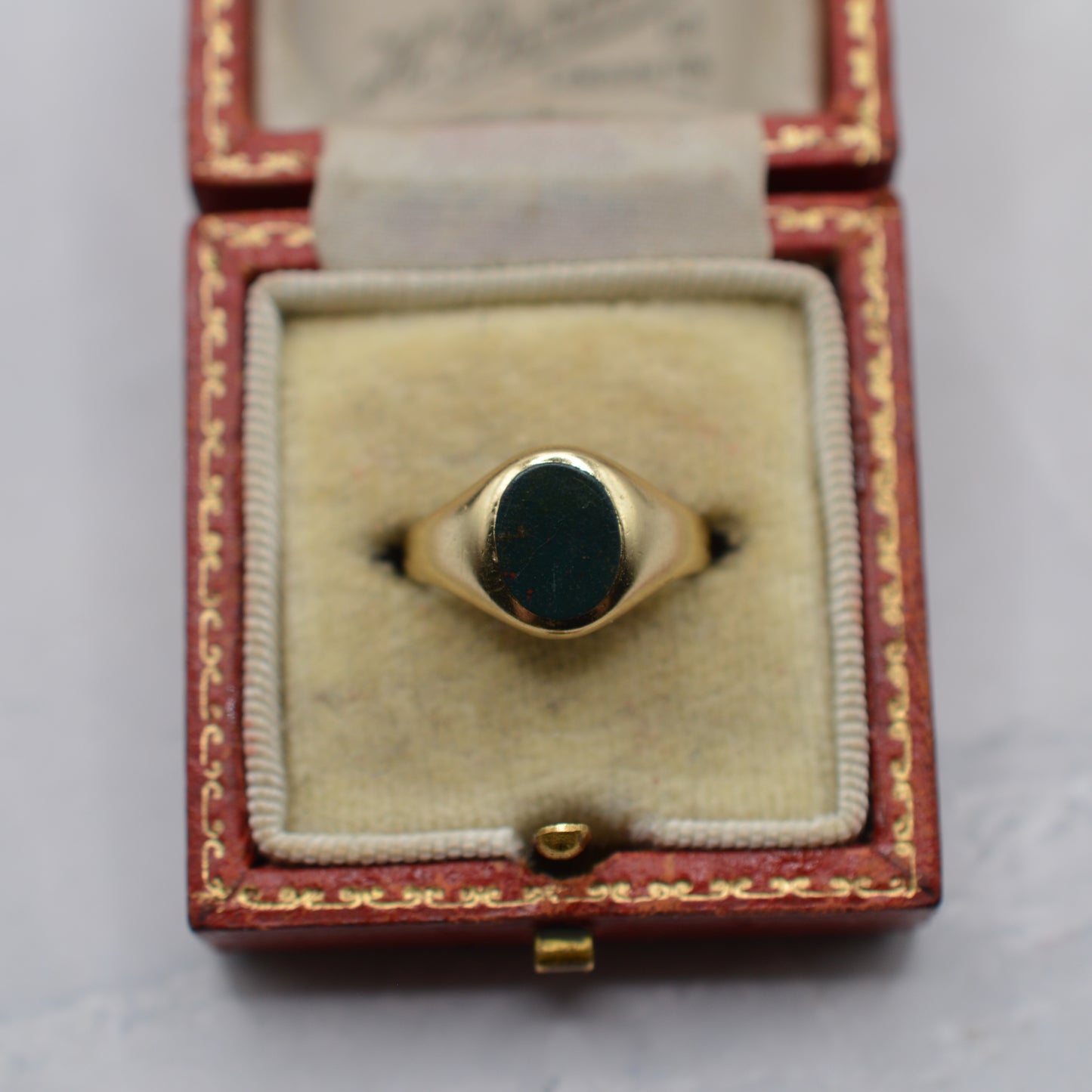 9ct Gold Bloodstone Signet Ring