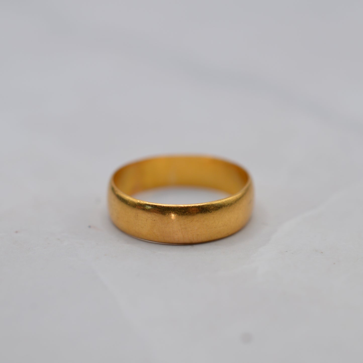 Victorian 1894 22ct Gold Antique Wedding Band Ring