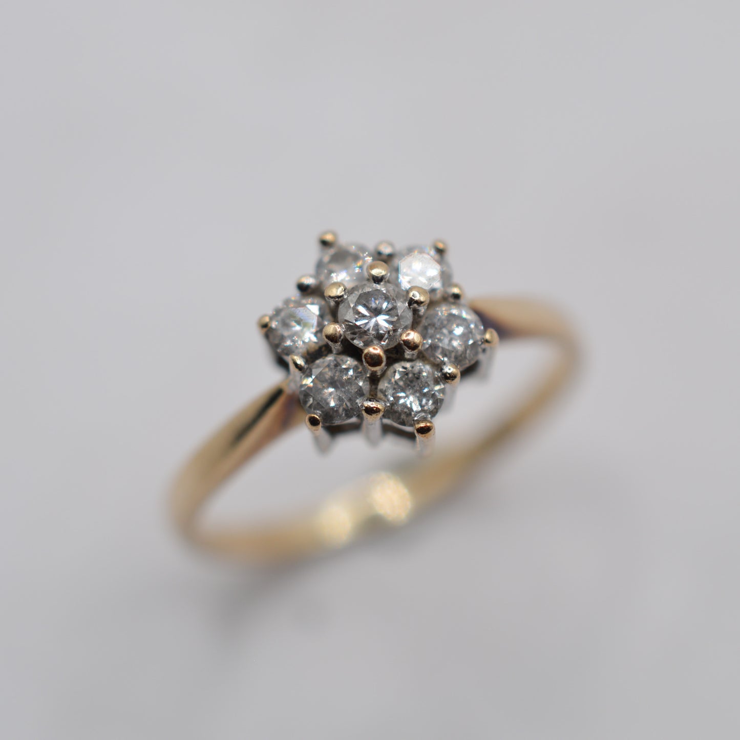 9ct Gold 0.50ct Diamond Cluster Ring