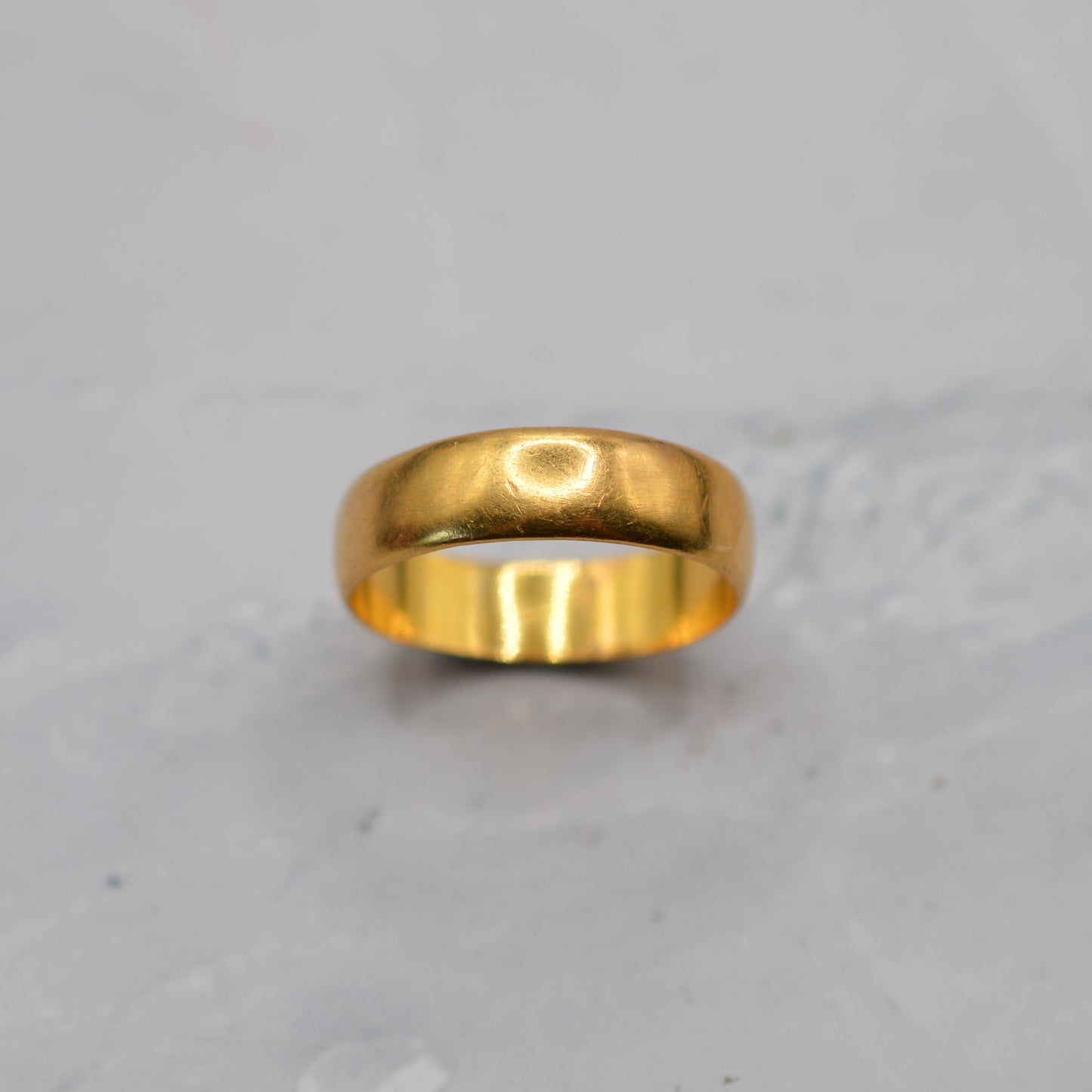 Victorian 1894 22ct Gold Antique Wedding Band Ring