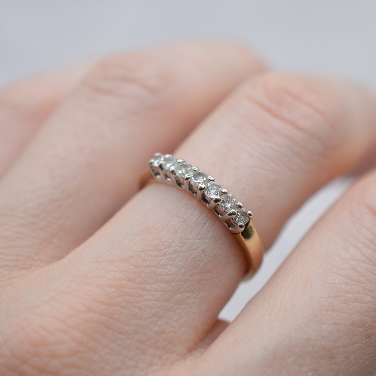 9ct Gold Diamond Half-Eternity Ring