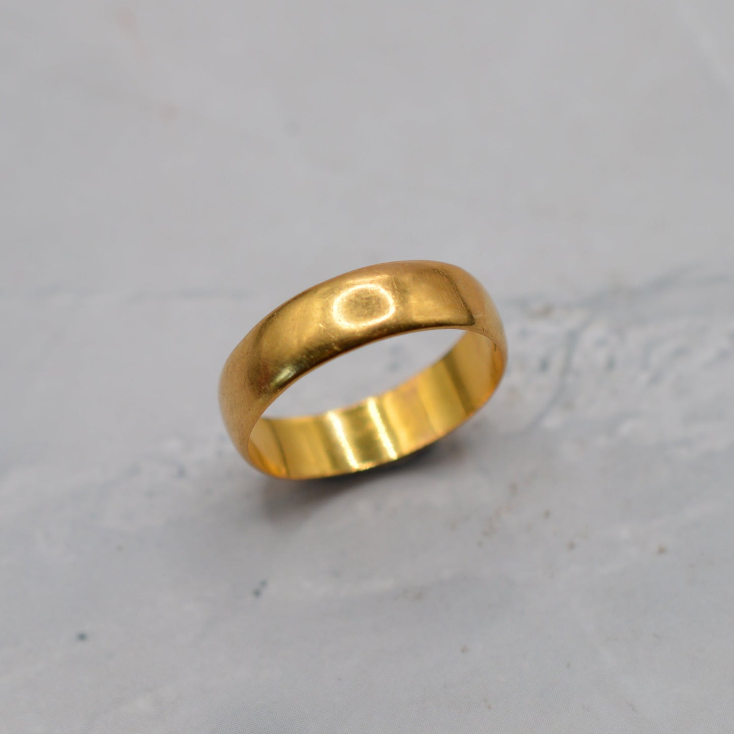 Victorian 1894 22ct Gold Antique Wedding Band Ring
