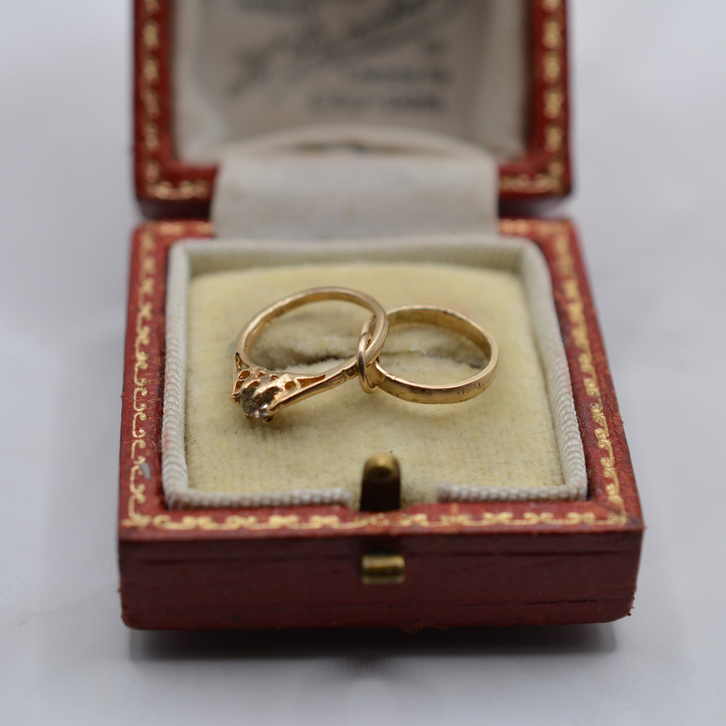 1980s 9ct Gold Wedding Rings Charm