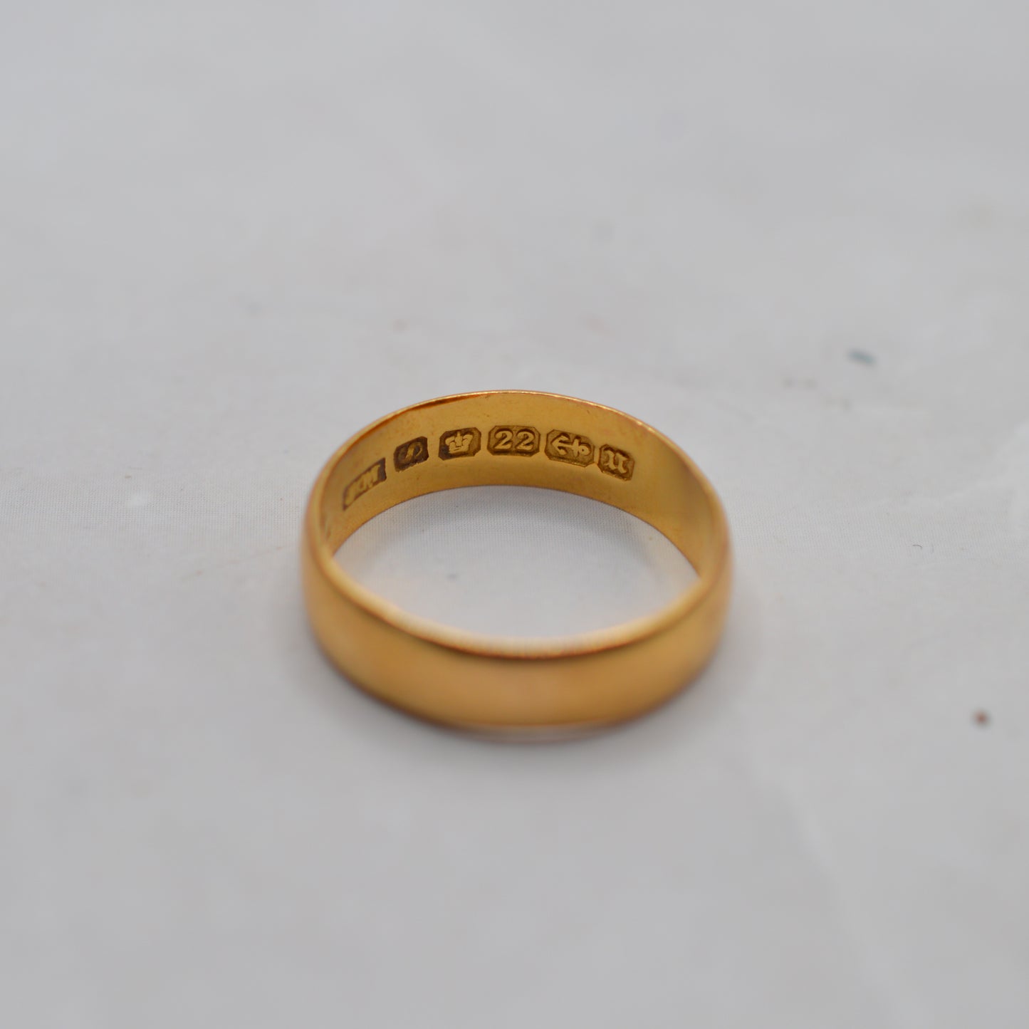 Victorian 1894 22ct Gold Antique Wedding Band Ring