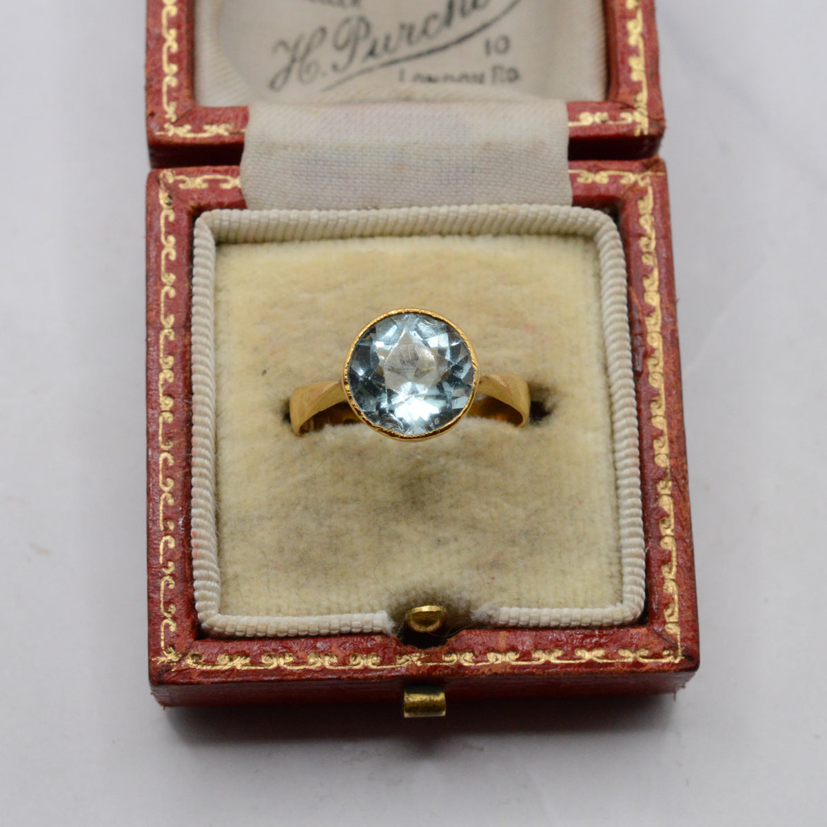 1873 Victorian Antique 22ct Gold Solitaire Ring