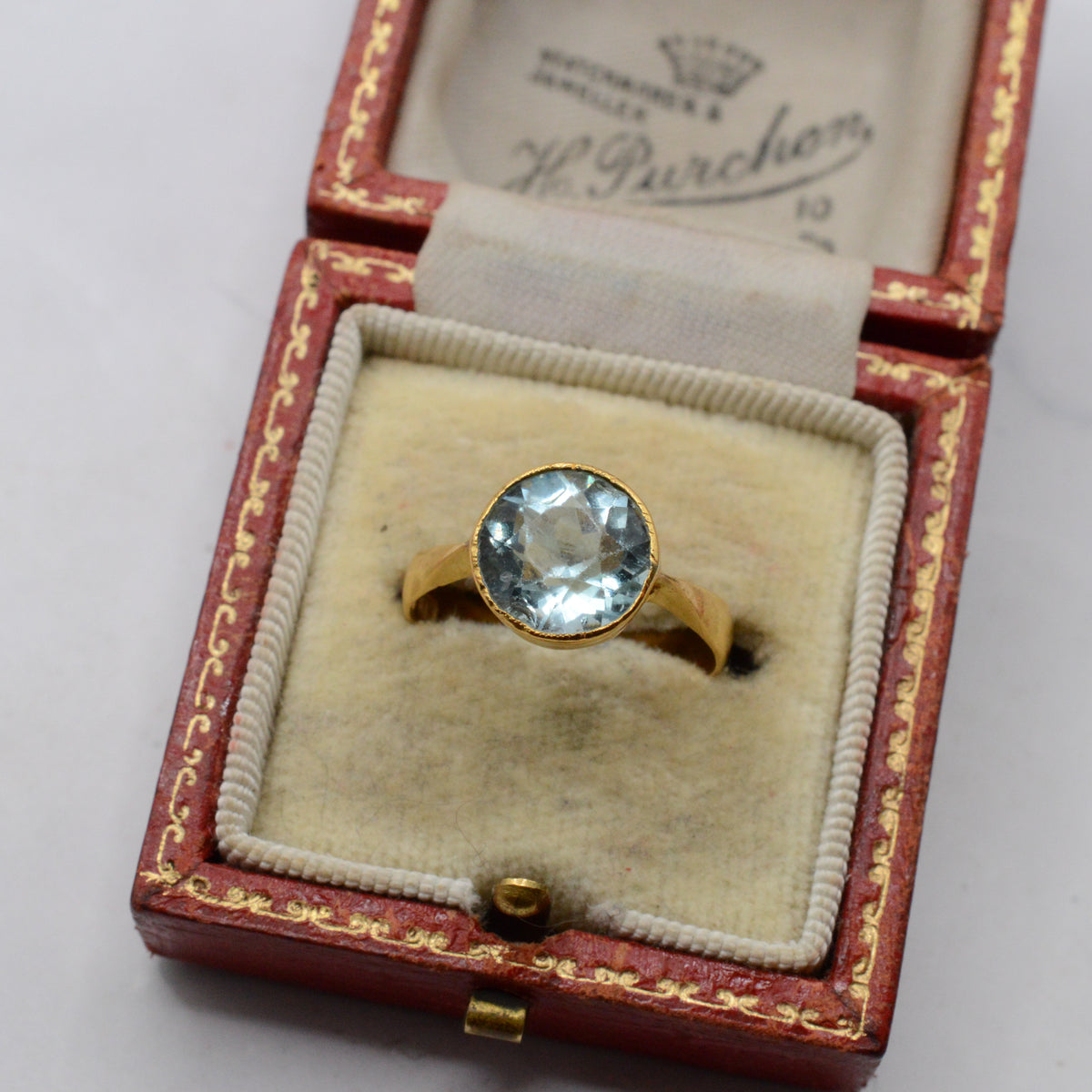 1873 Victorian Antique 22ct Gold Solitaire Ring