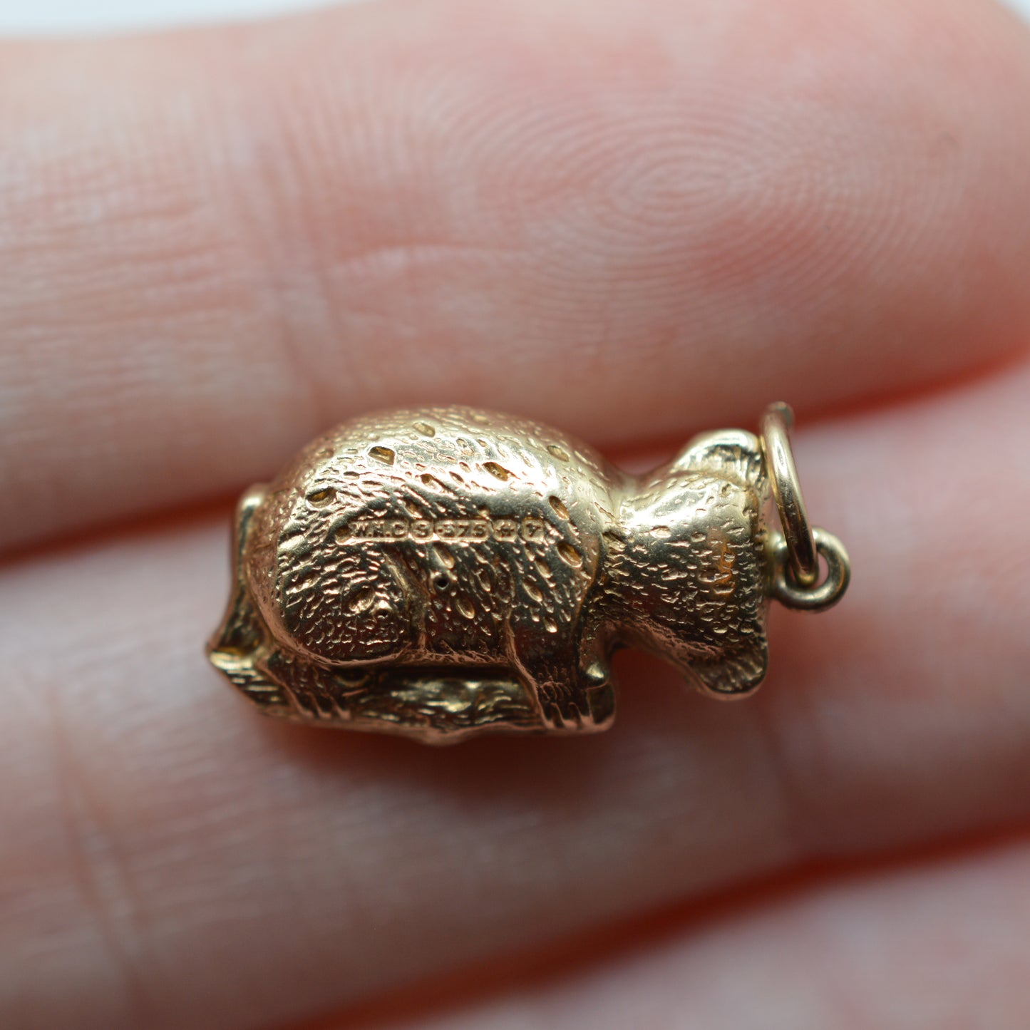 1970s Vintage 9ct Gold Koala Bear Charm/Pendant