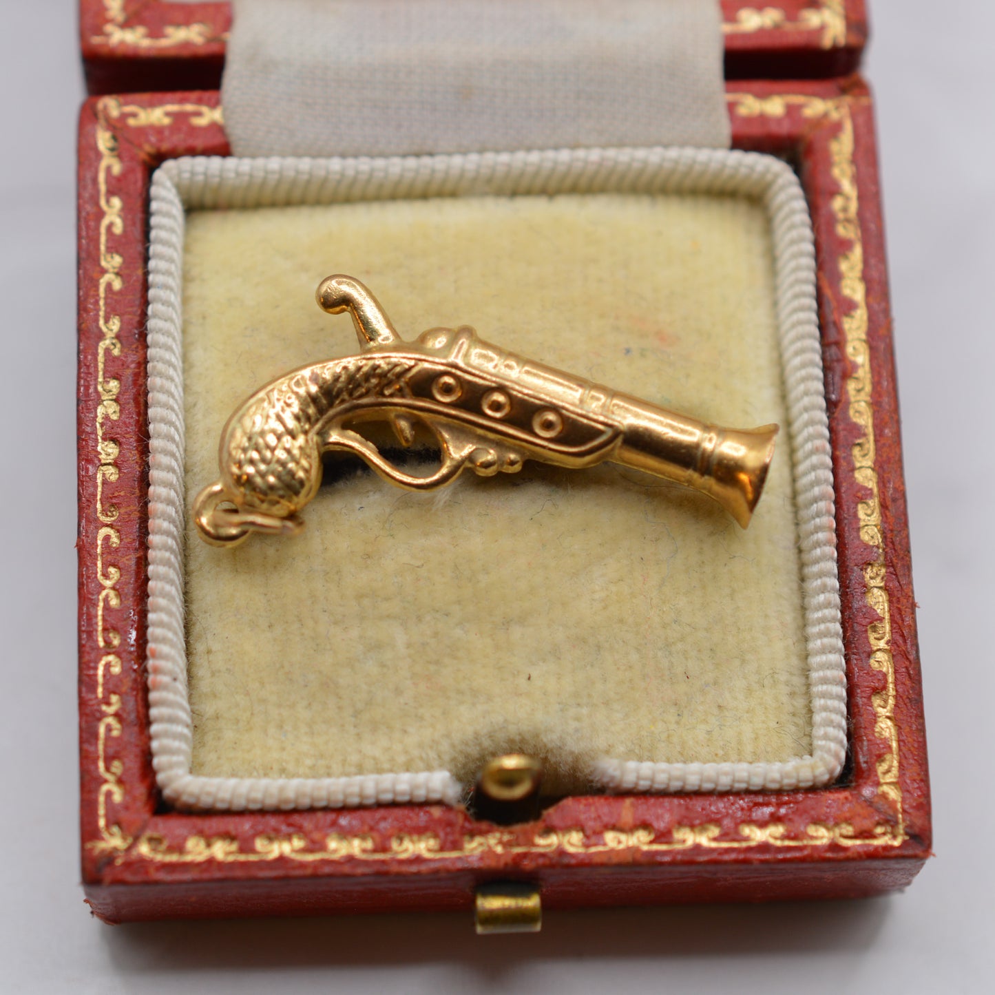 1970s Vintage 9ct Gold Pistol Gun Charm