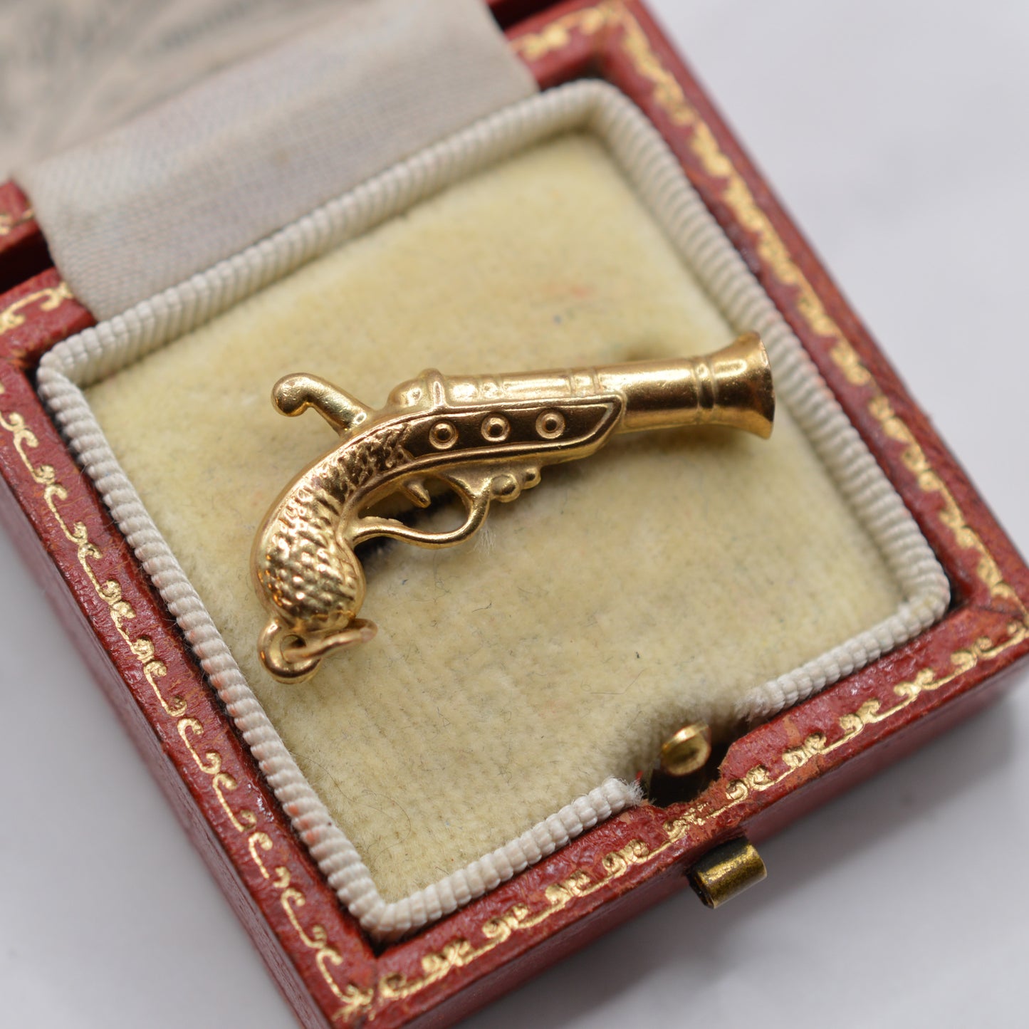 1970s Vintage 9ct Gold Pistol Gun Charm