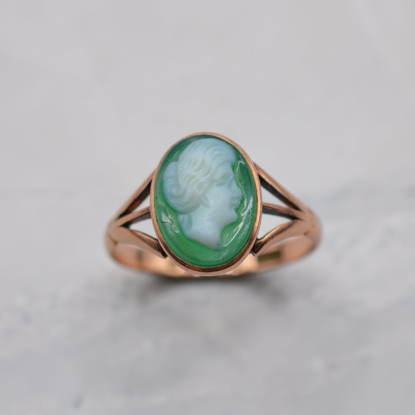 1910s Antique 9ct Gold Cameo Ring