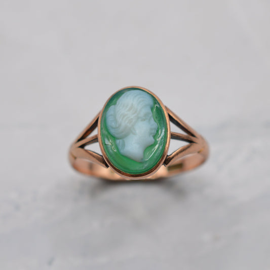1910s Antique 9ct Gold Cameo Ring
