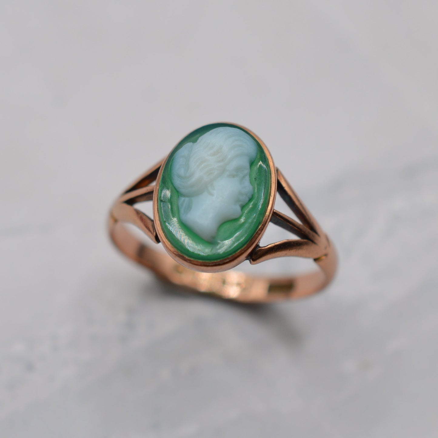 1910s Antique 9ct Gold Cameo Ring