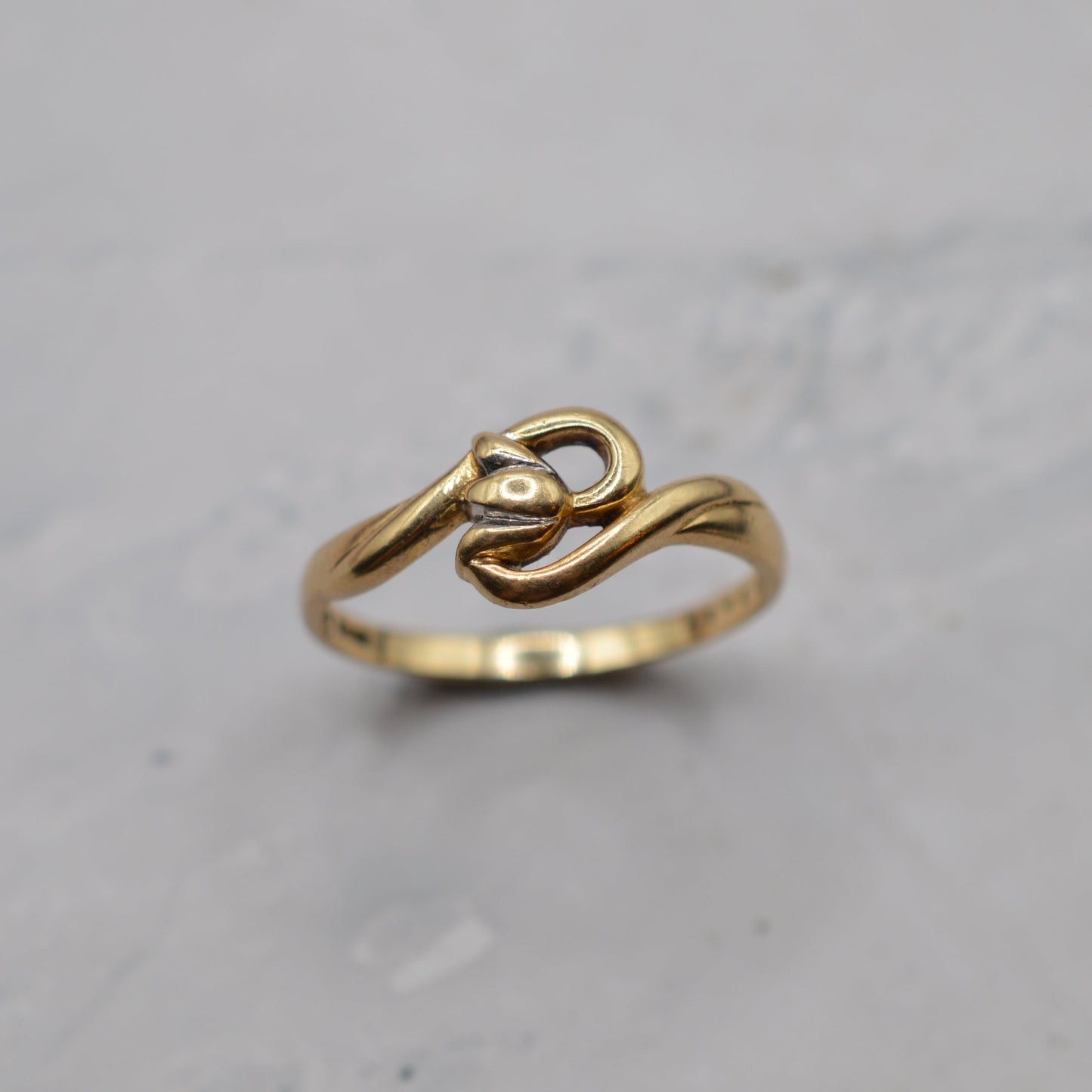 9ct Gold Tulip Floral Bypass Ring