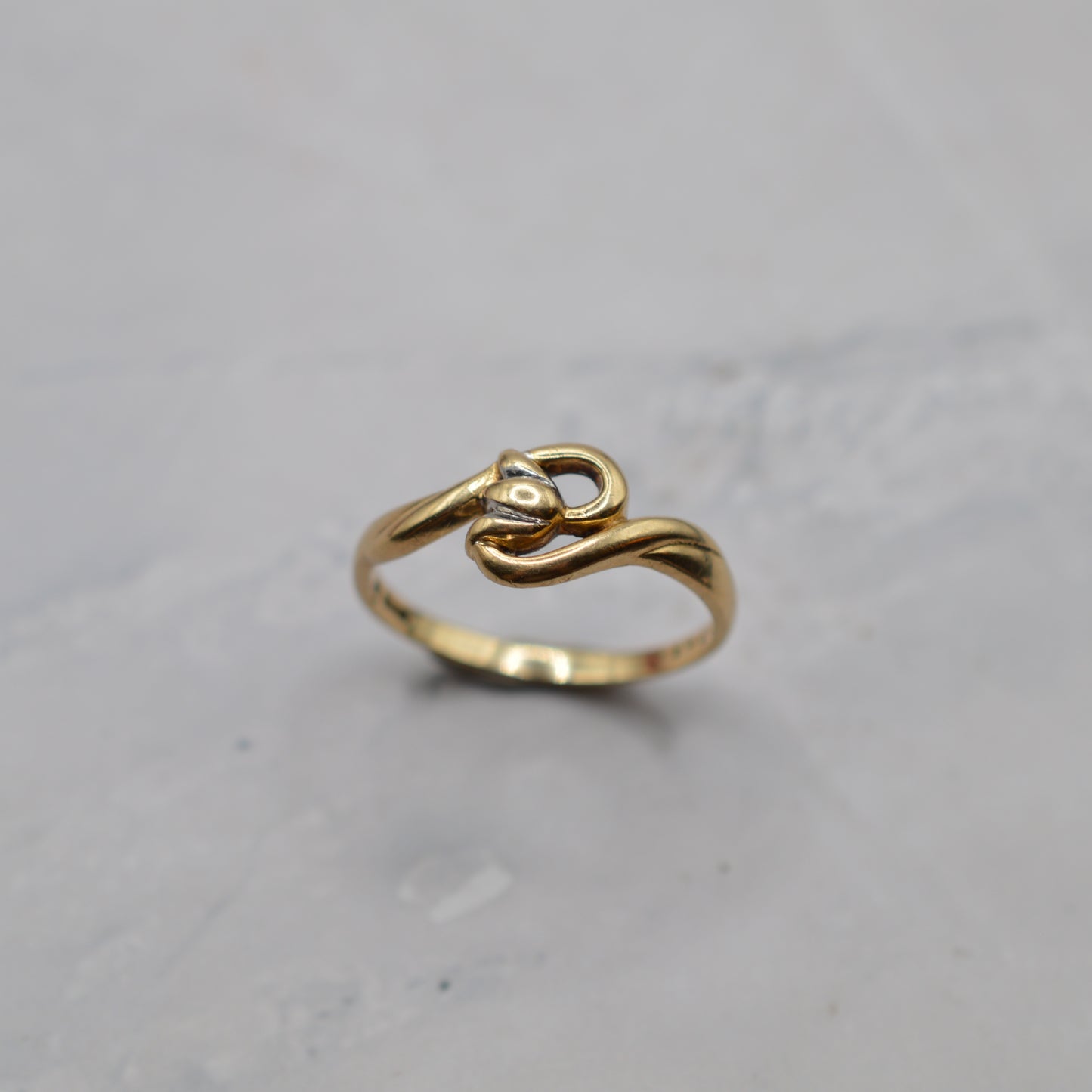 9ct Gold Tulip Floral Bypass Ring