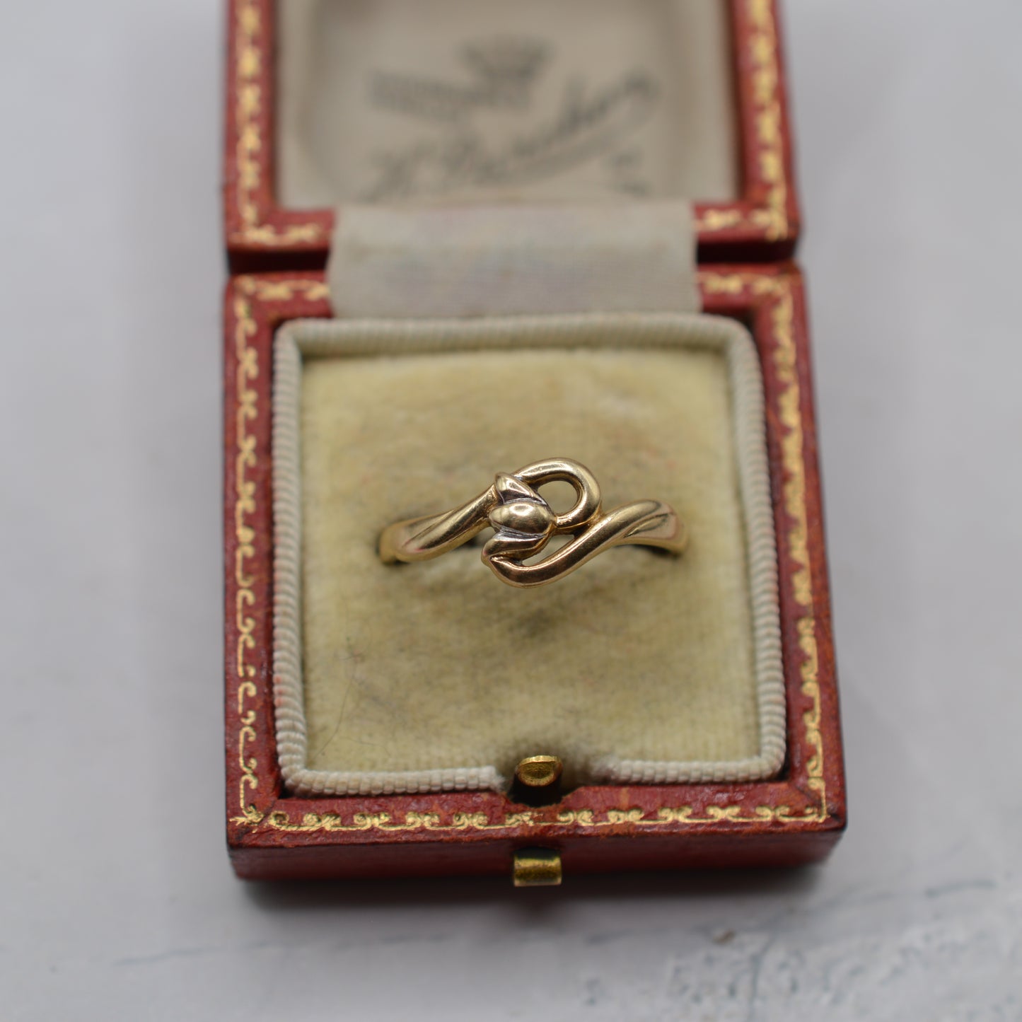 9ct Gold Tulip Floral Bypass Ring
