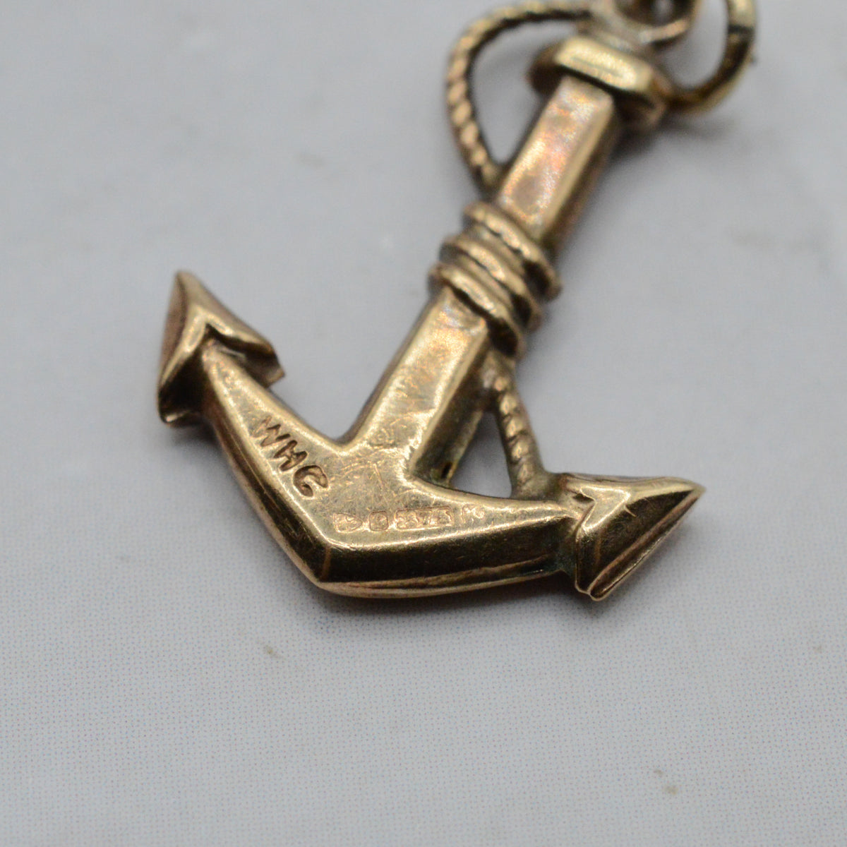 1960s Vintage 9ct Gold Anchor Charm
