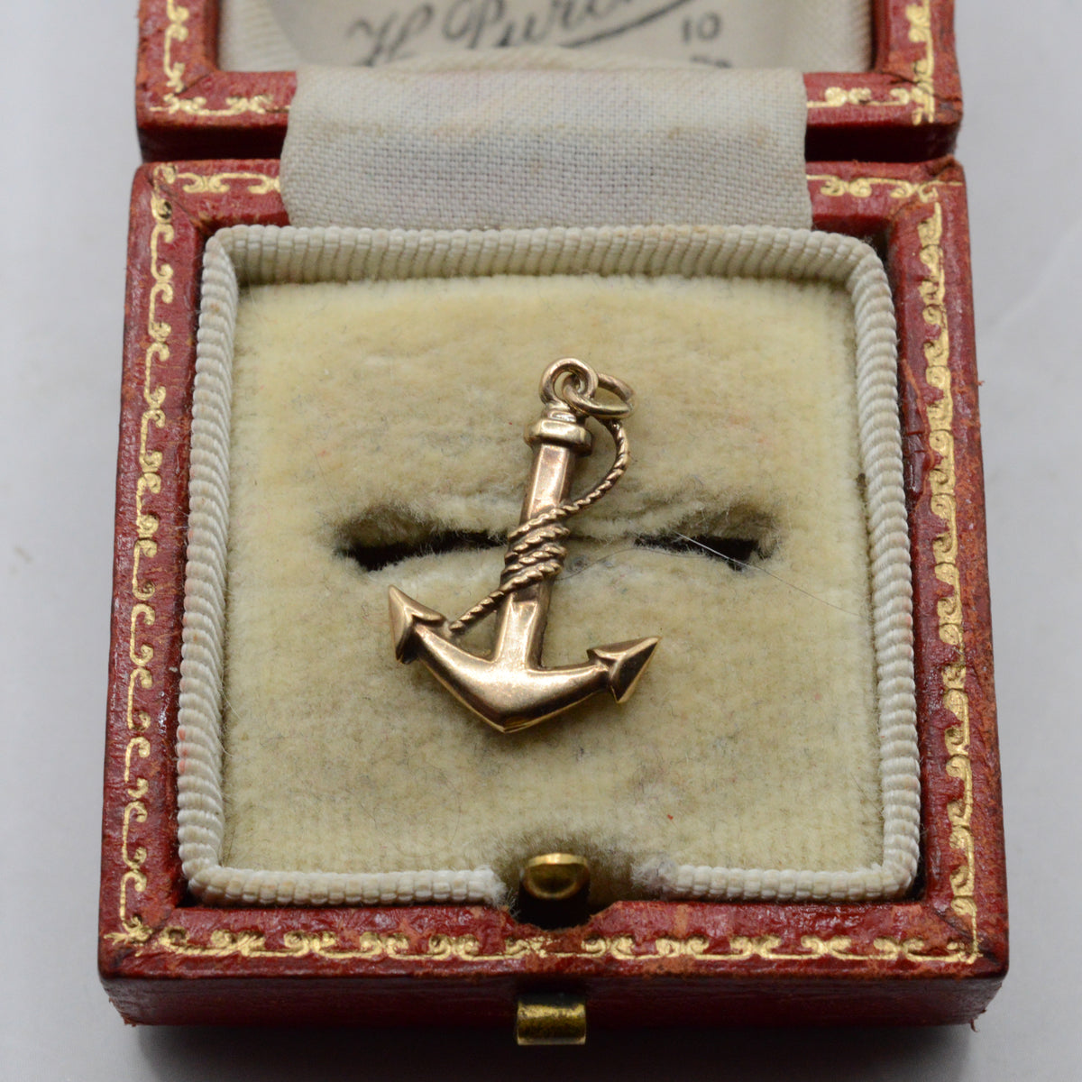 1960s Vintage 9ct Gold Anchor Charm