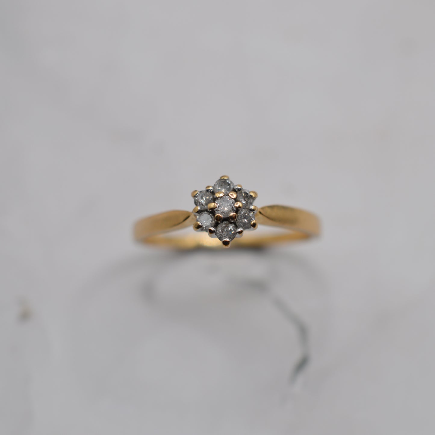 18ct Gold Diamond Cluster Ring