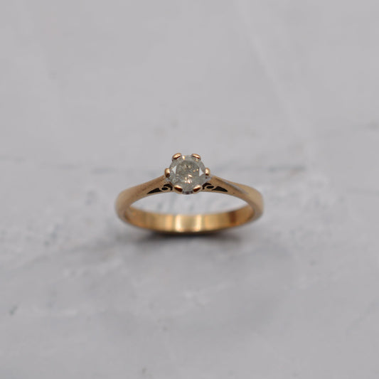 9ct Gold 0.33ct Diamond Solitaire Ring