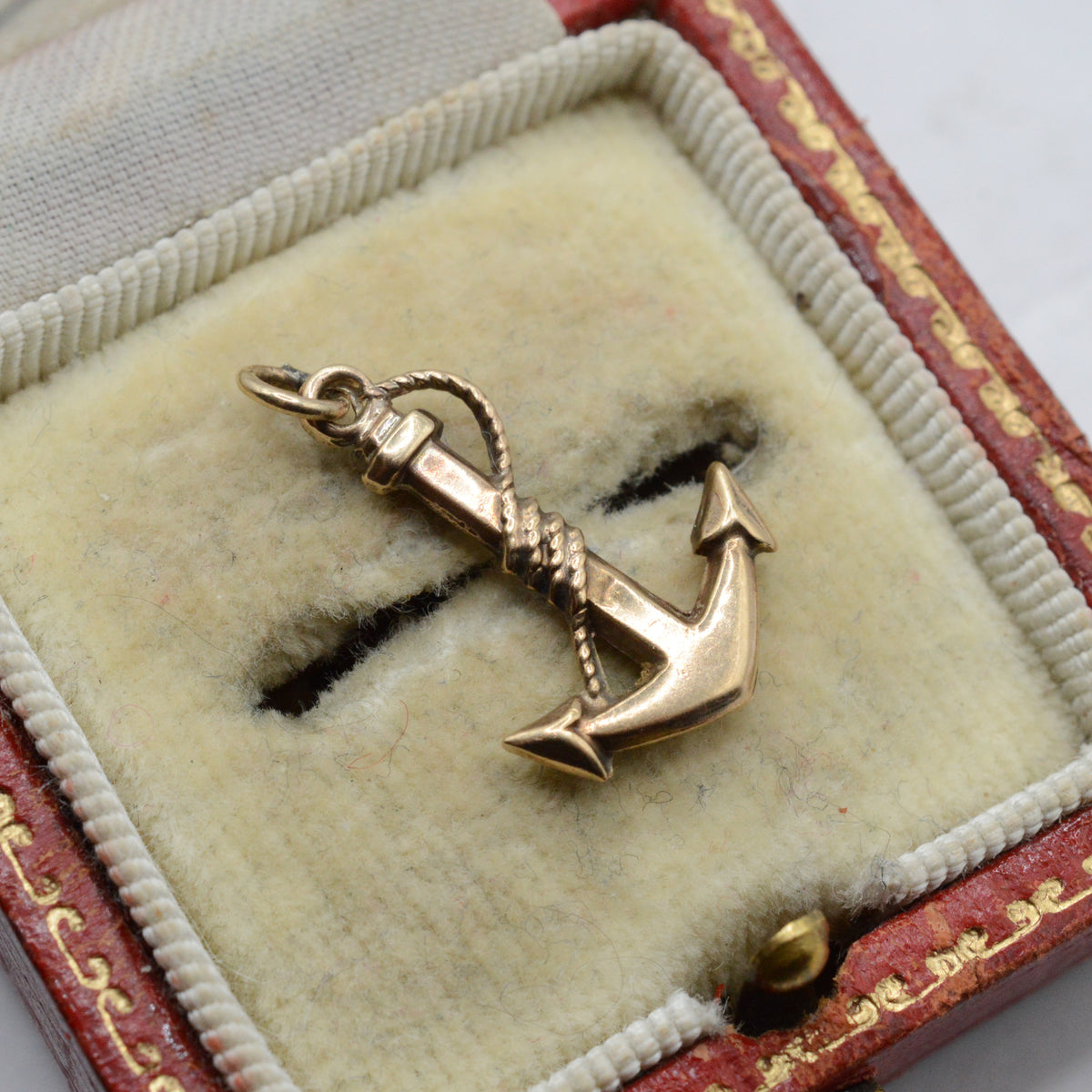 1960s Vintage 9ct Gold Anchor Charm