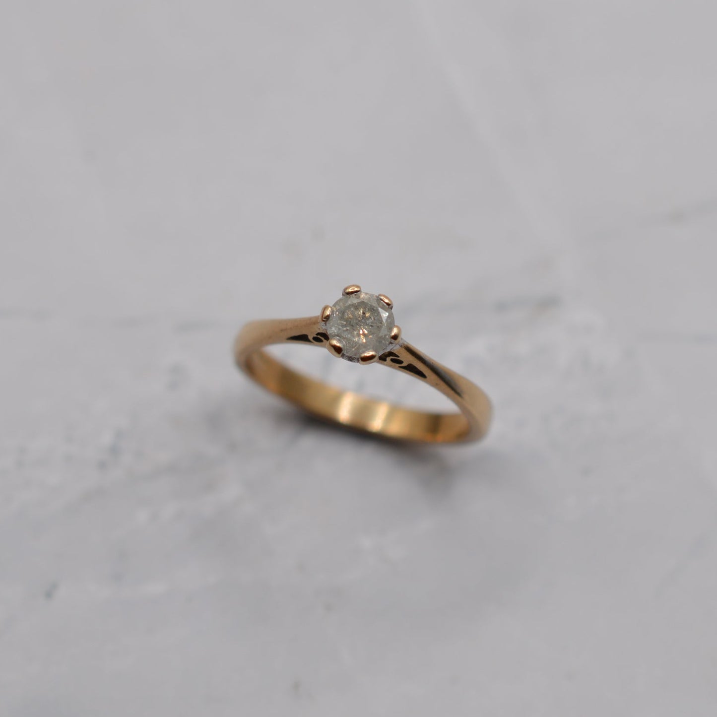 9ct Gold 0.33ct Diamond Solitaire Ring