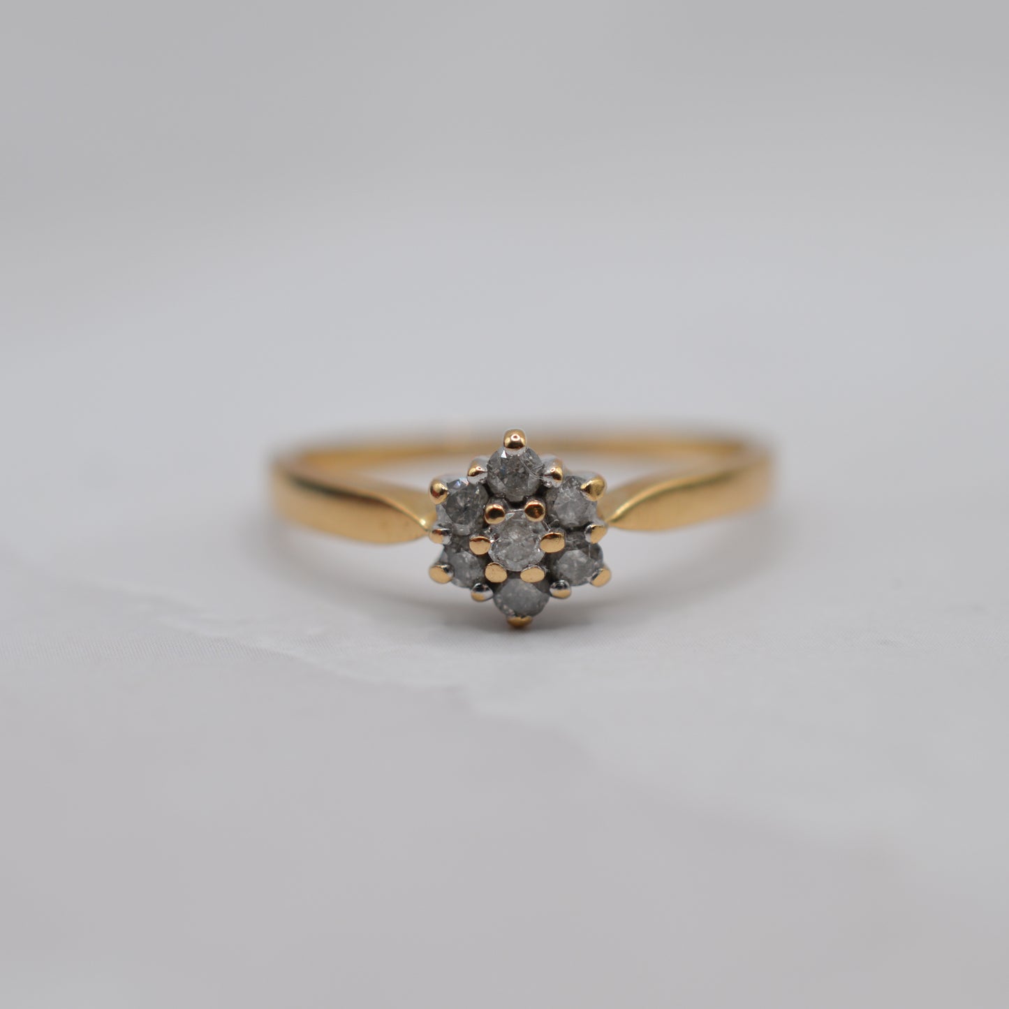 18ct Gold Diamond Cluster Ring