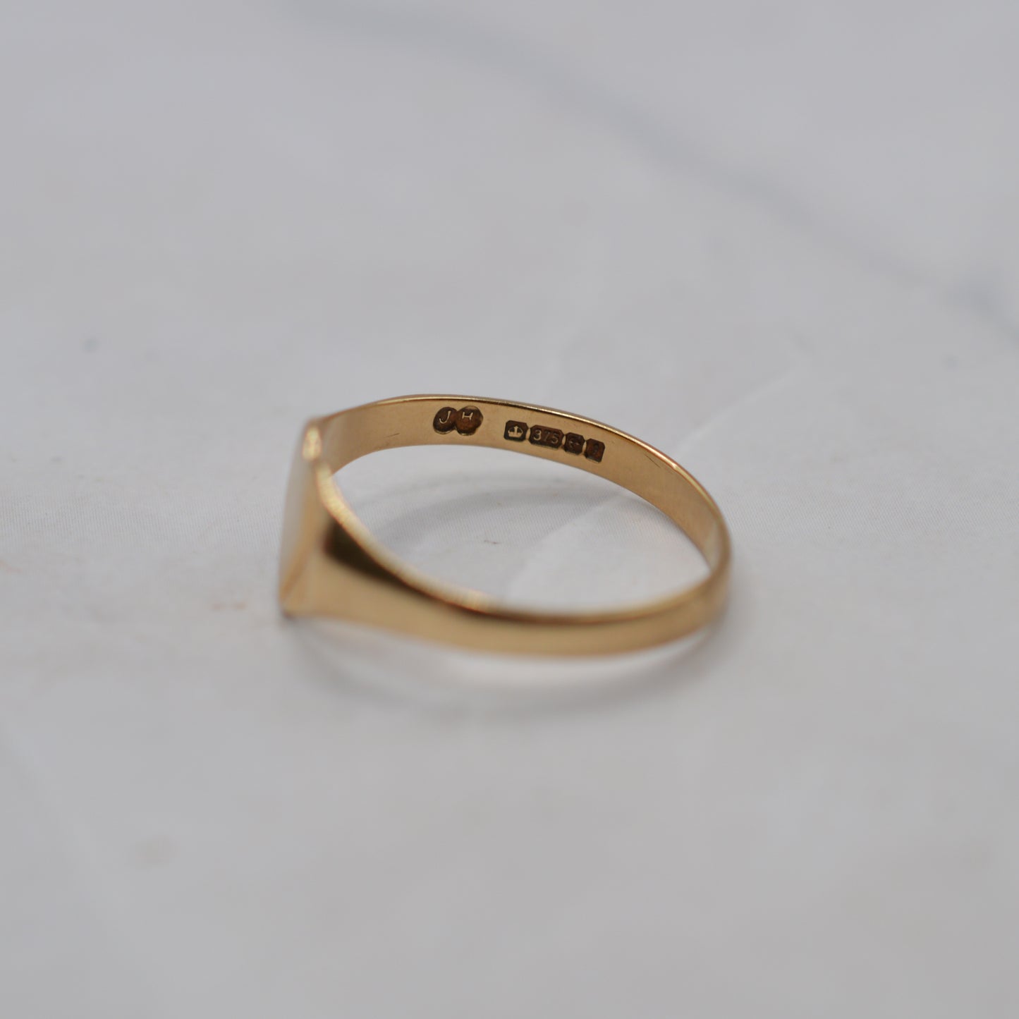 1980s 9ct Gold Heart Signet Ring