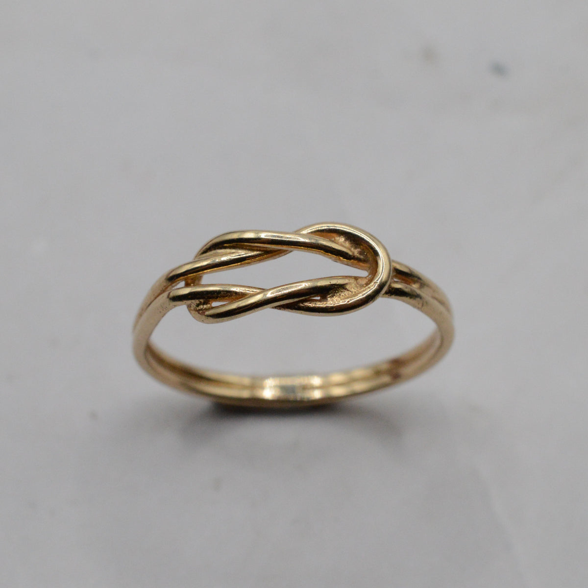 1970s Vintage 9ct Gold Minimalist Knot Ring