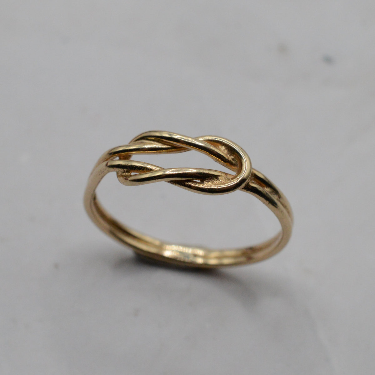 1970s Vintage 9ct Gold Minimalist Knot Ring