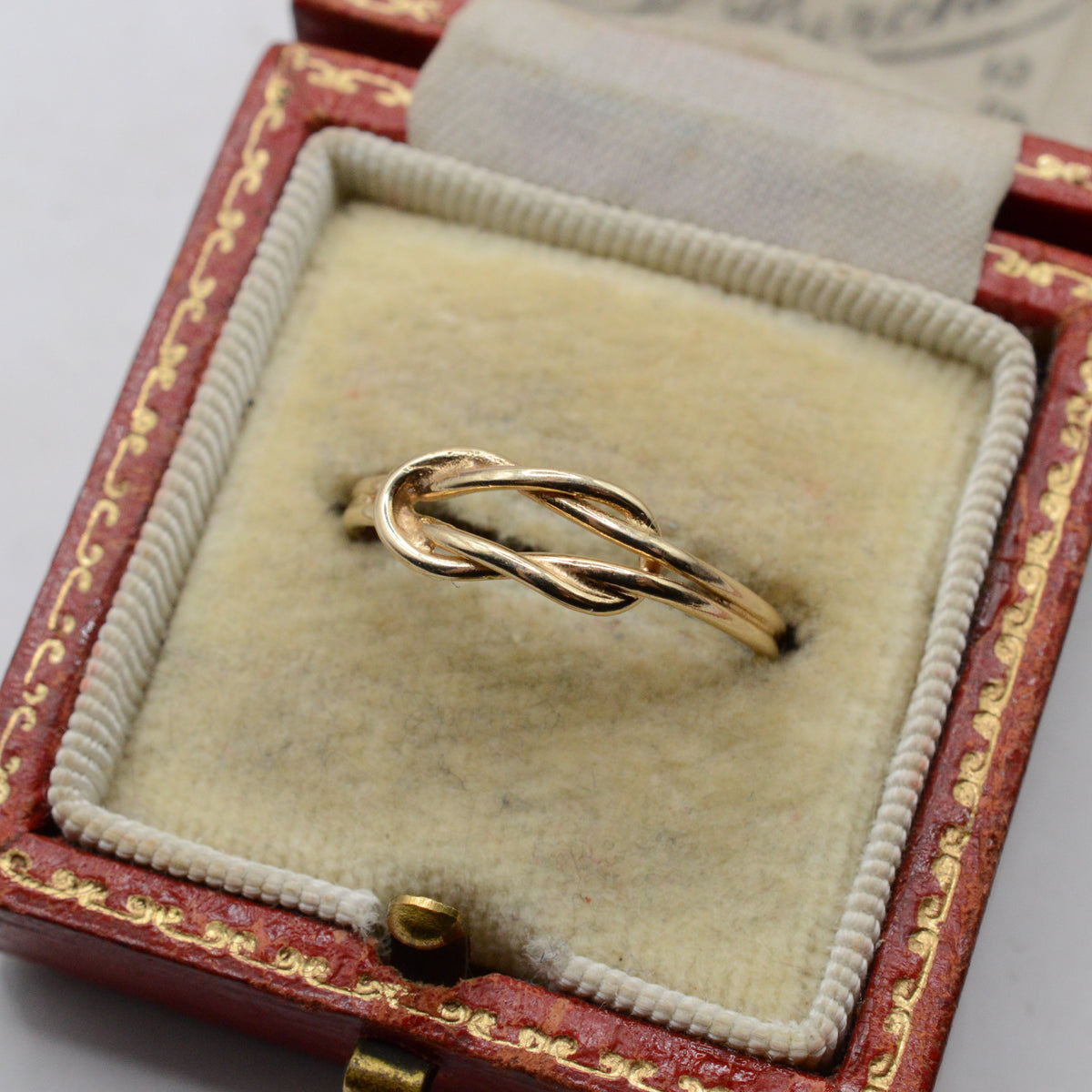 1970s Vintage 9ct Gold Minimalist Knot Ring