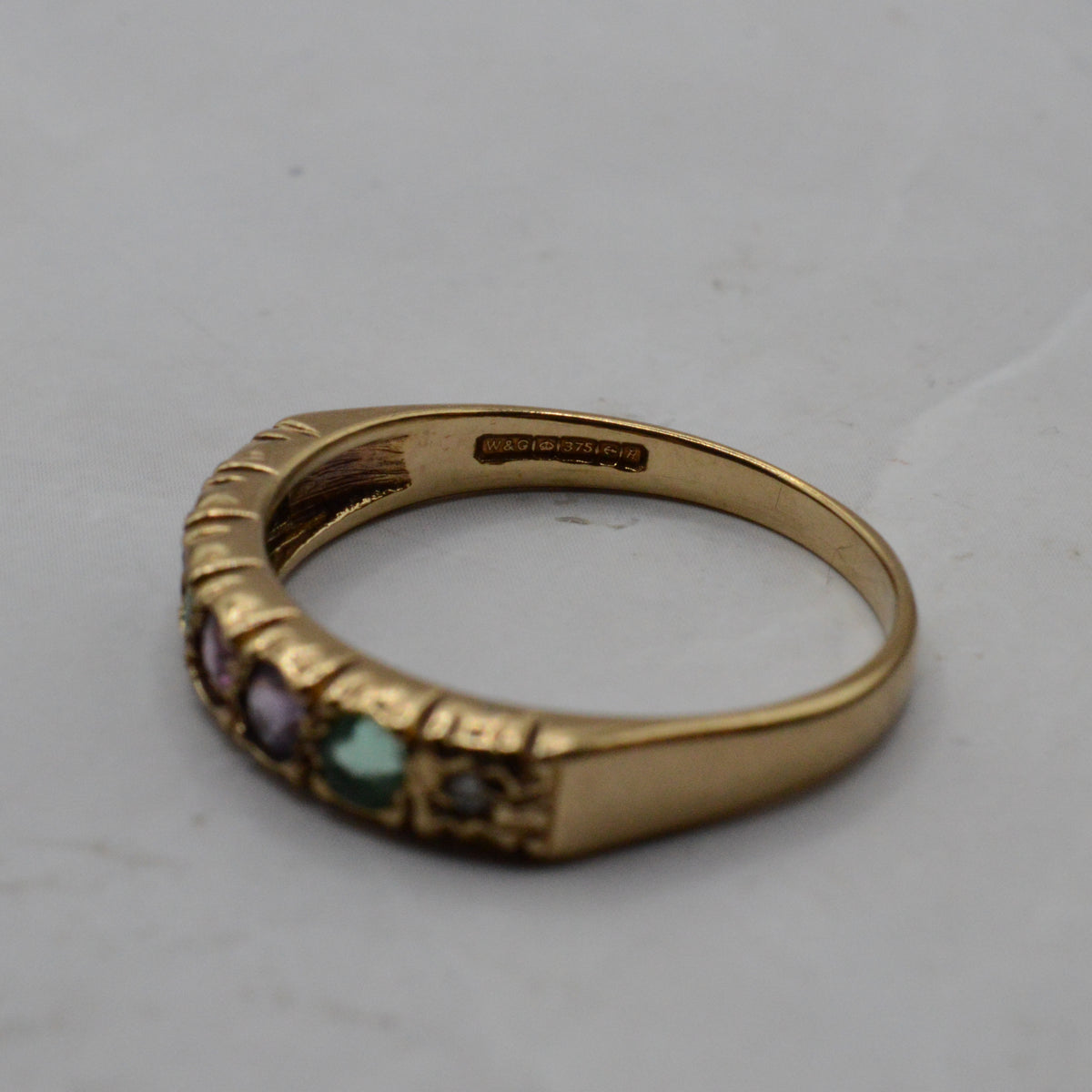 1990s 9ct Gold 'DEAREST' Acrostic Ring