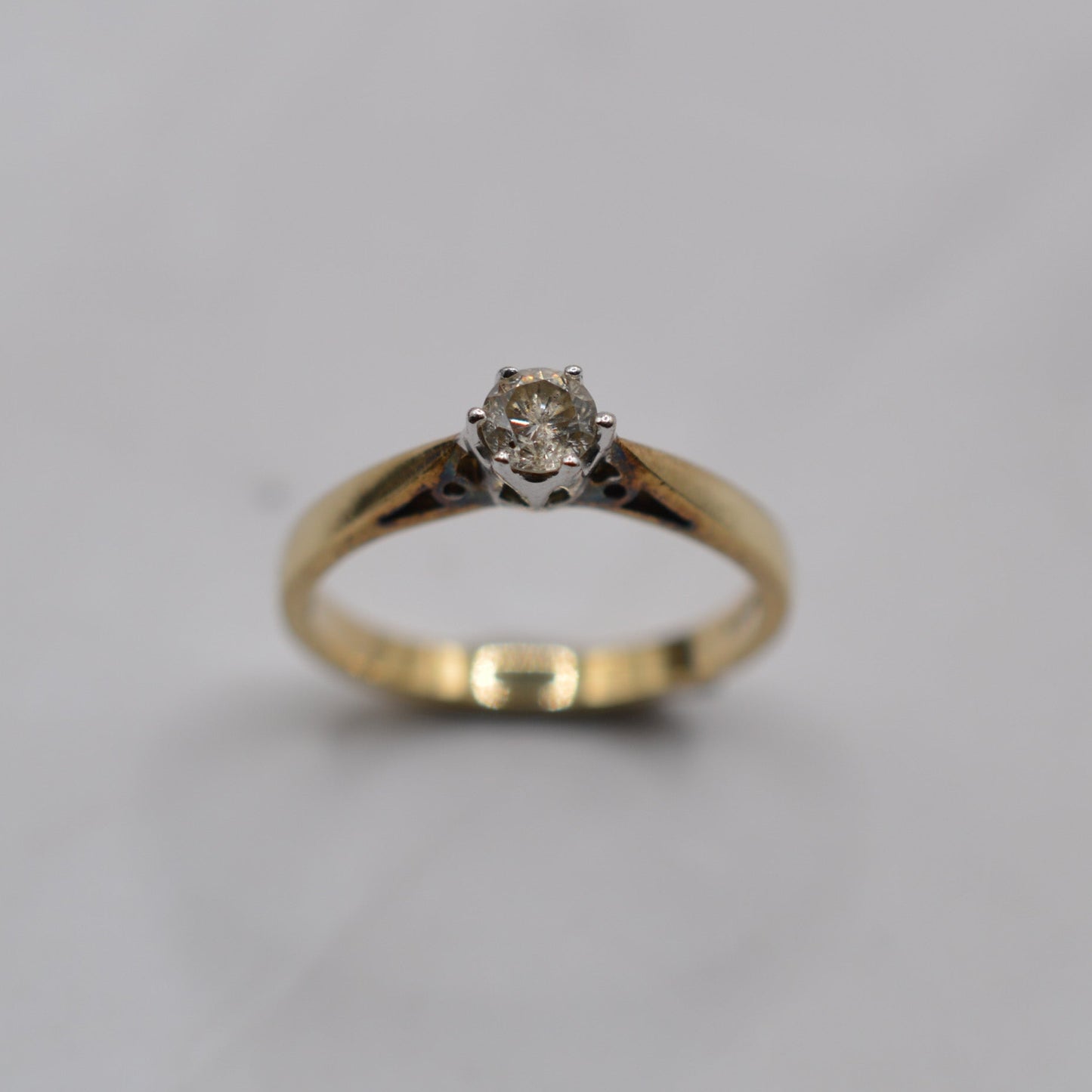 9ct Gold 0.25ct Diamond Solitaire Ring
