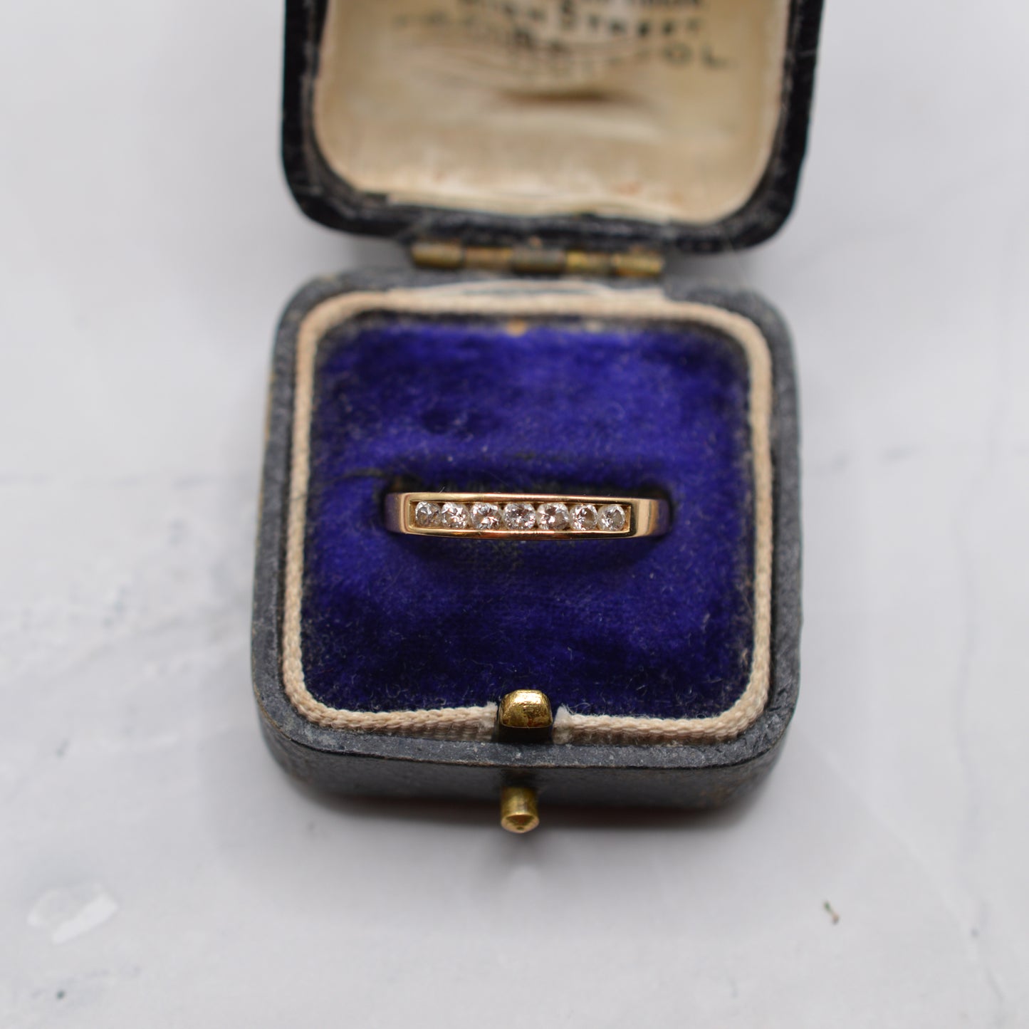 1990s 18ct Gold 0.25ct Diamond Half-Eternity Ring