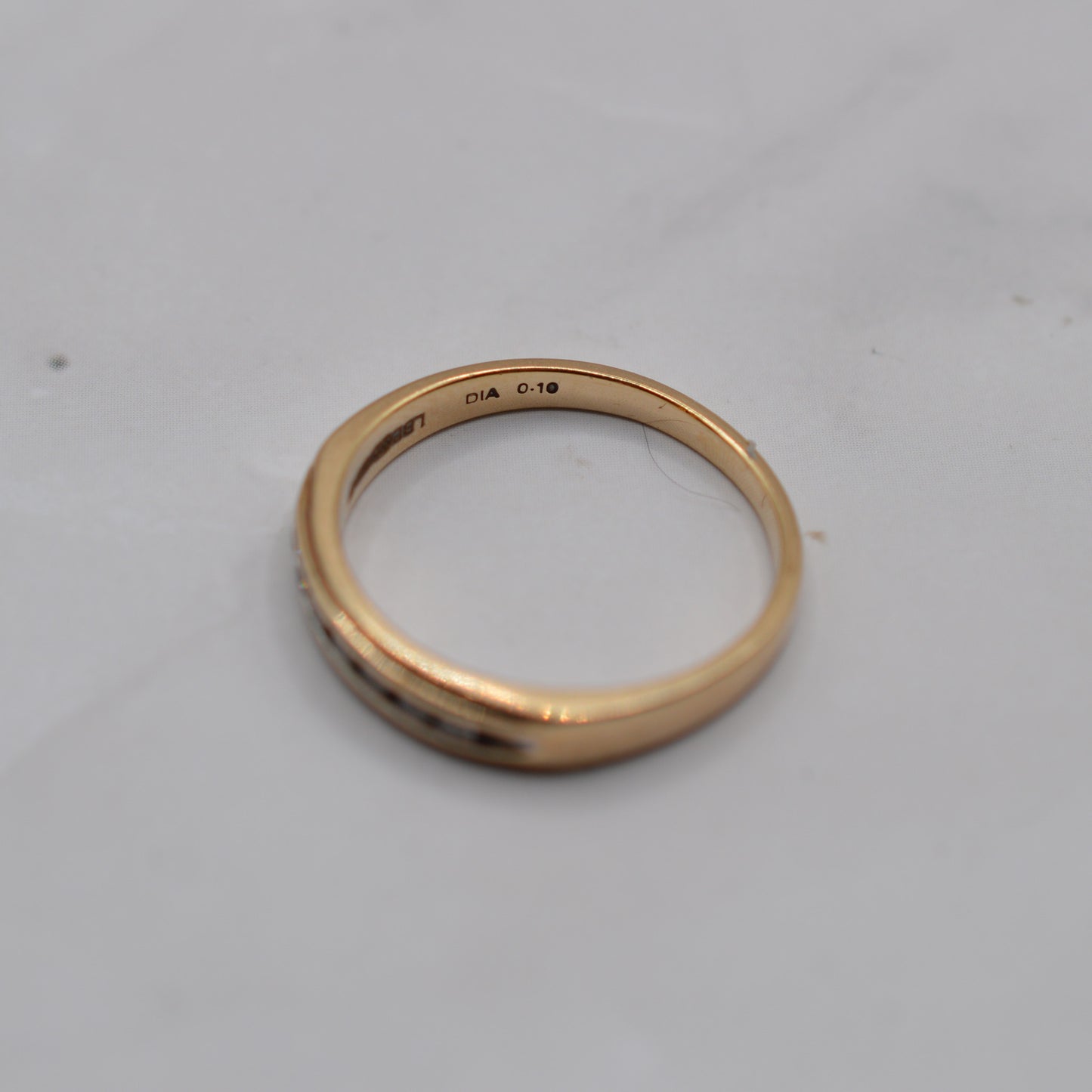 9ct Gold 0.10ct Diamond Half-Eternity Ring