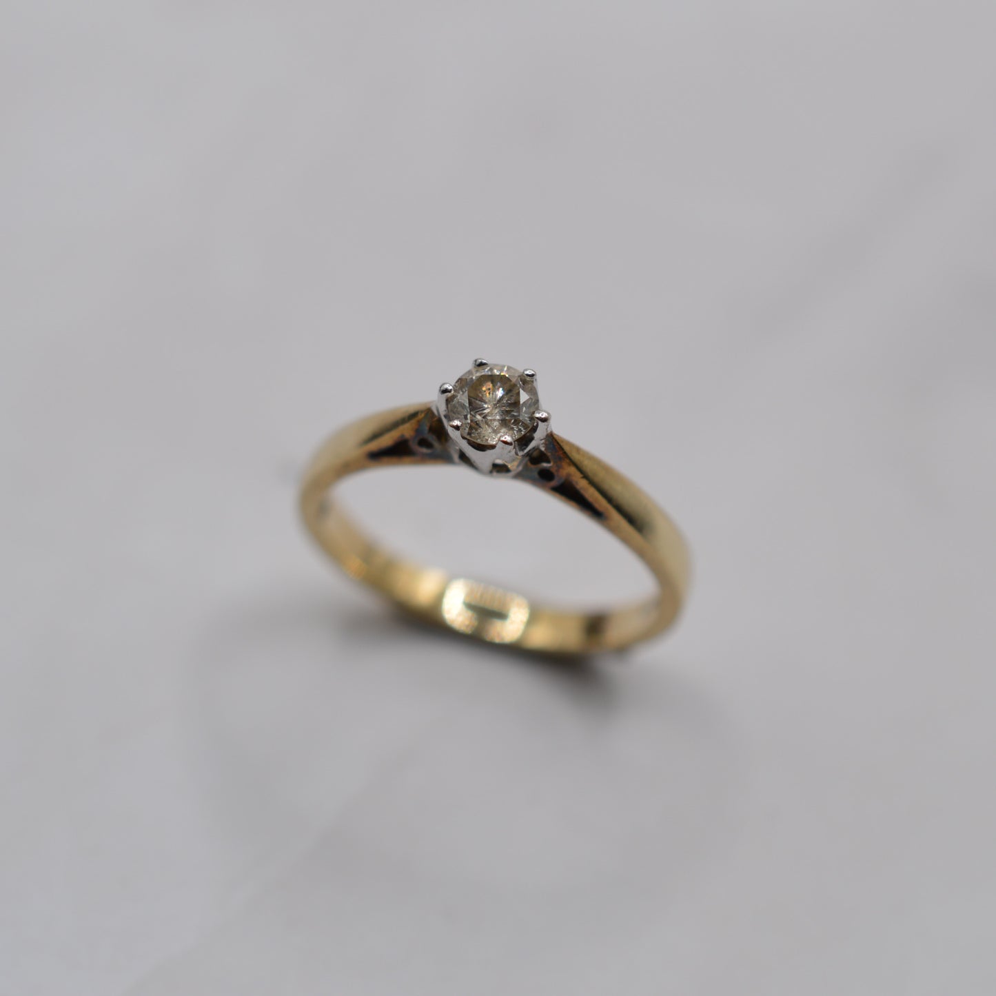 9ct Gold 0.25ct Diamond Solitaire Ring