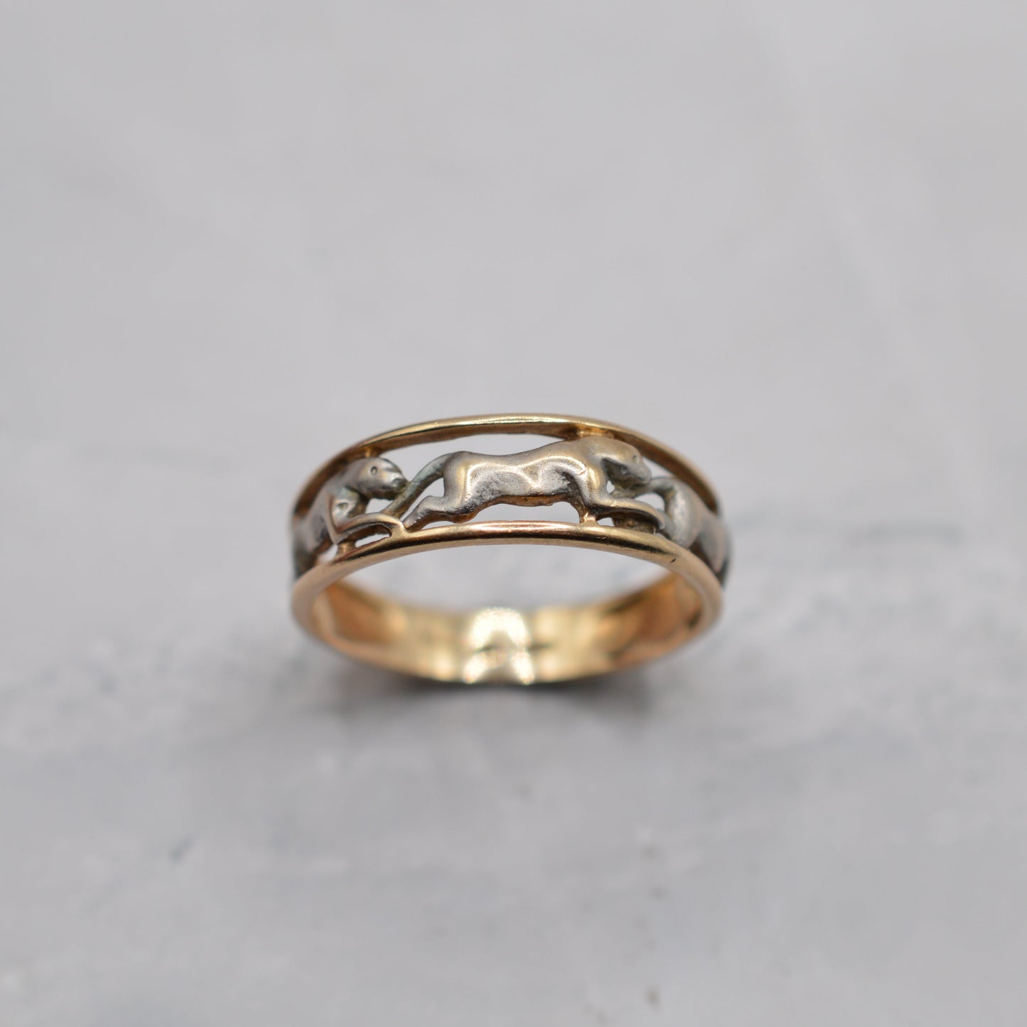 9ct Gold Panther Band Ring