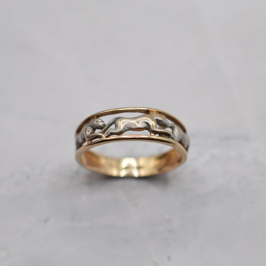 9ct Gold Panther Band Ring