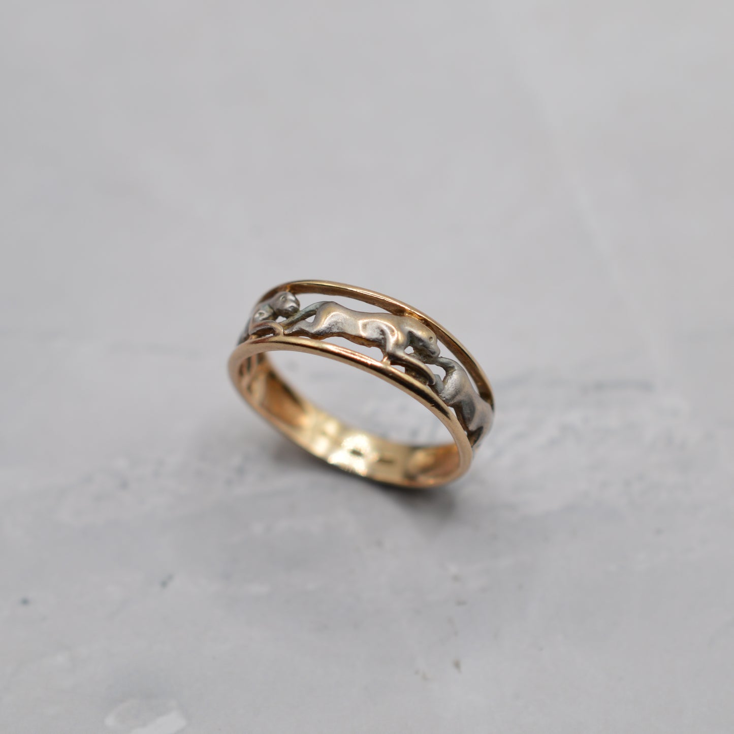 9ct Gold Panther Band Ring