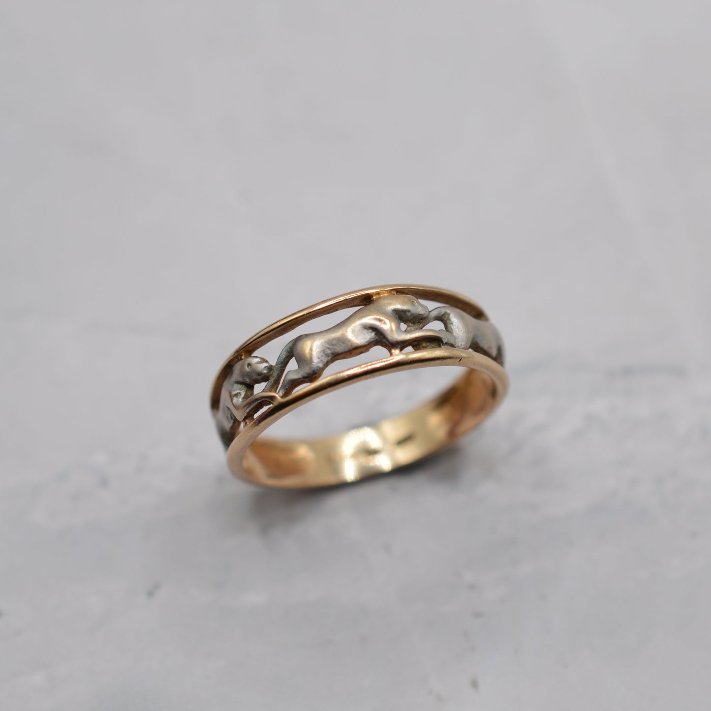 9ct Gold Panther Band Ring