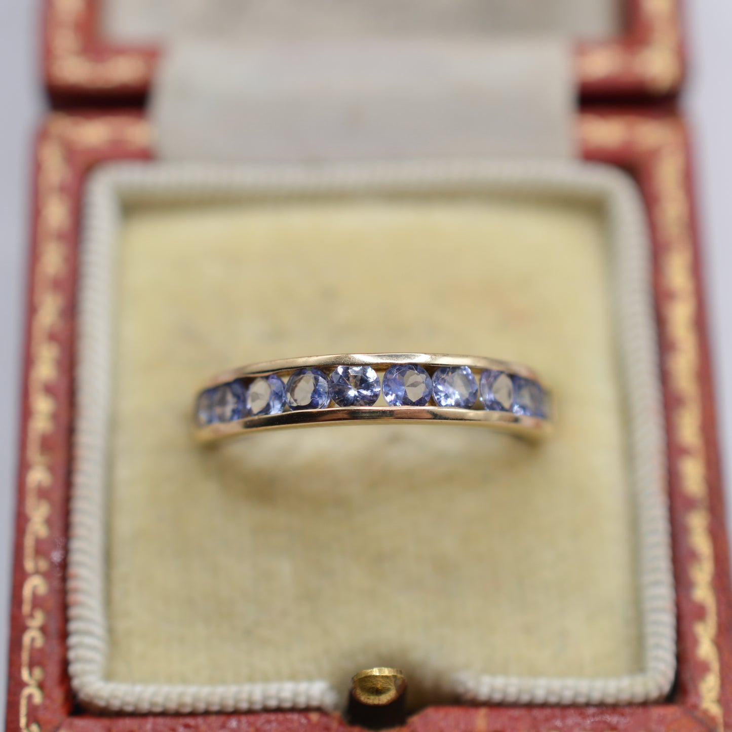 9ct Gold Tanzanite Half-Eternity Ring
