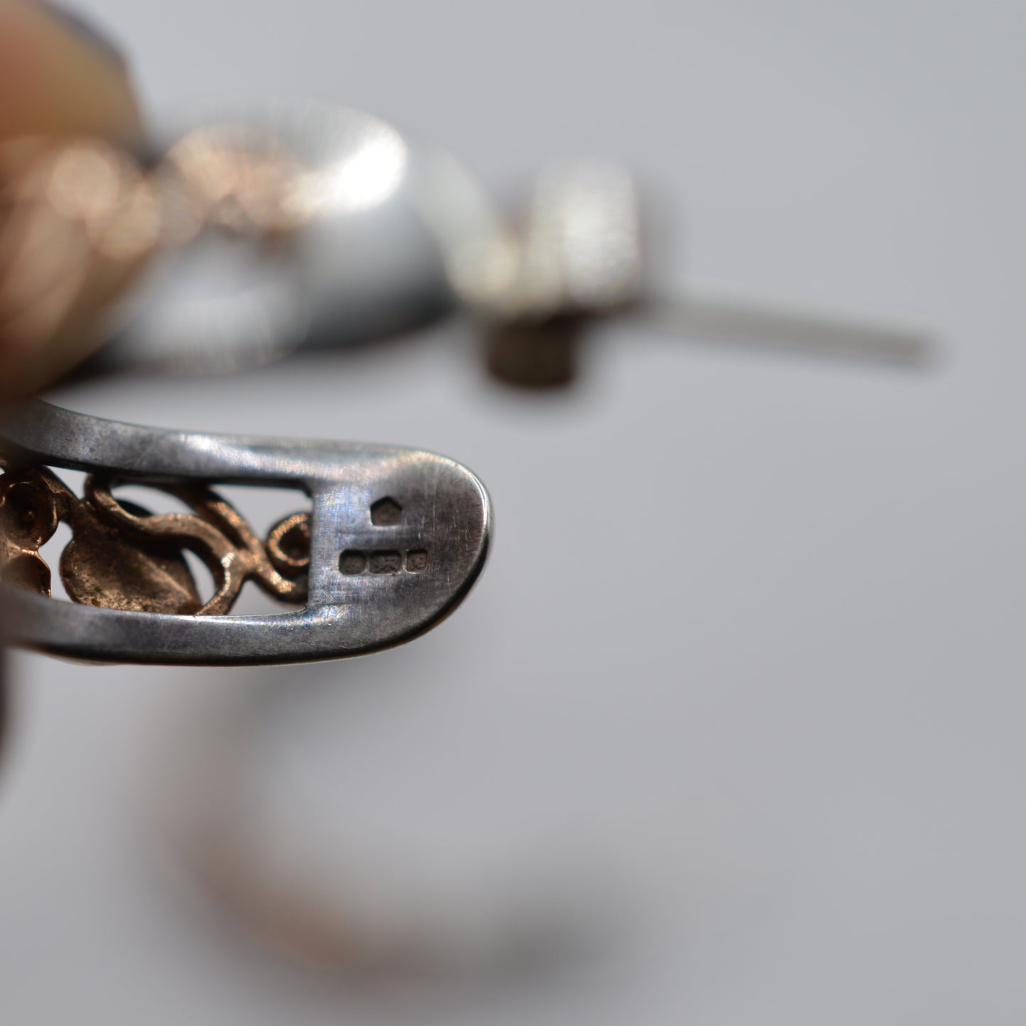 1990s Clogau 9ct Gold & Silver Tree of Life Half-Hoop Earrings