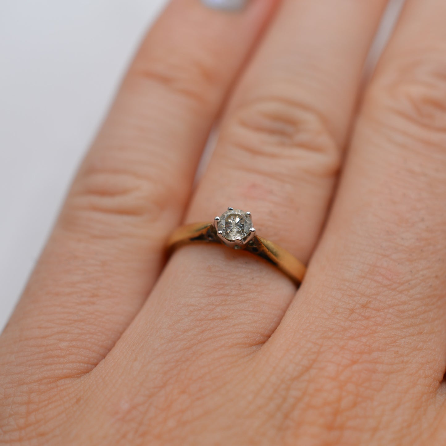 9ct Gold 0.25ct Diamond Solitaire Ring