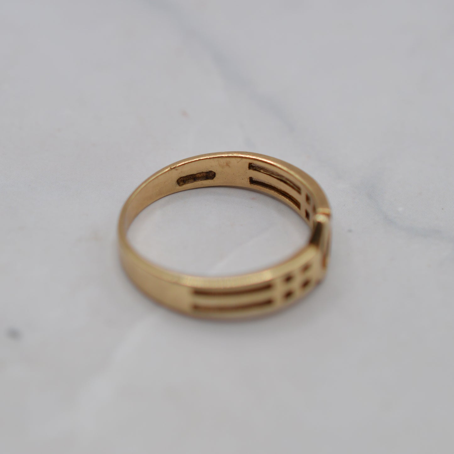 9ct Gold Rennie Mackintosh Art Nouveau Style Ring