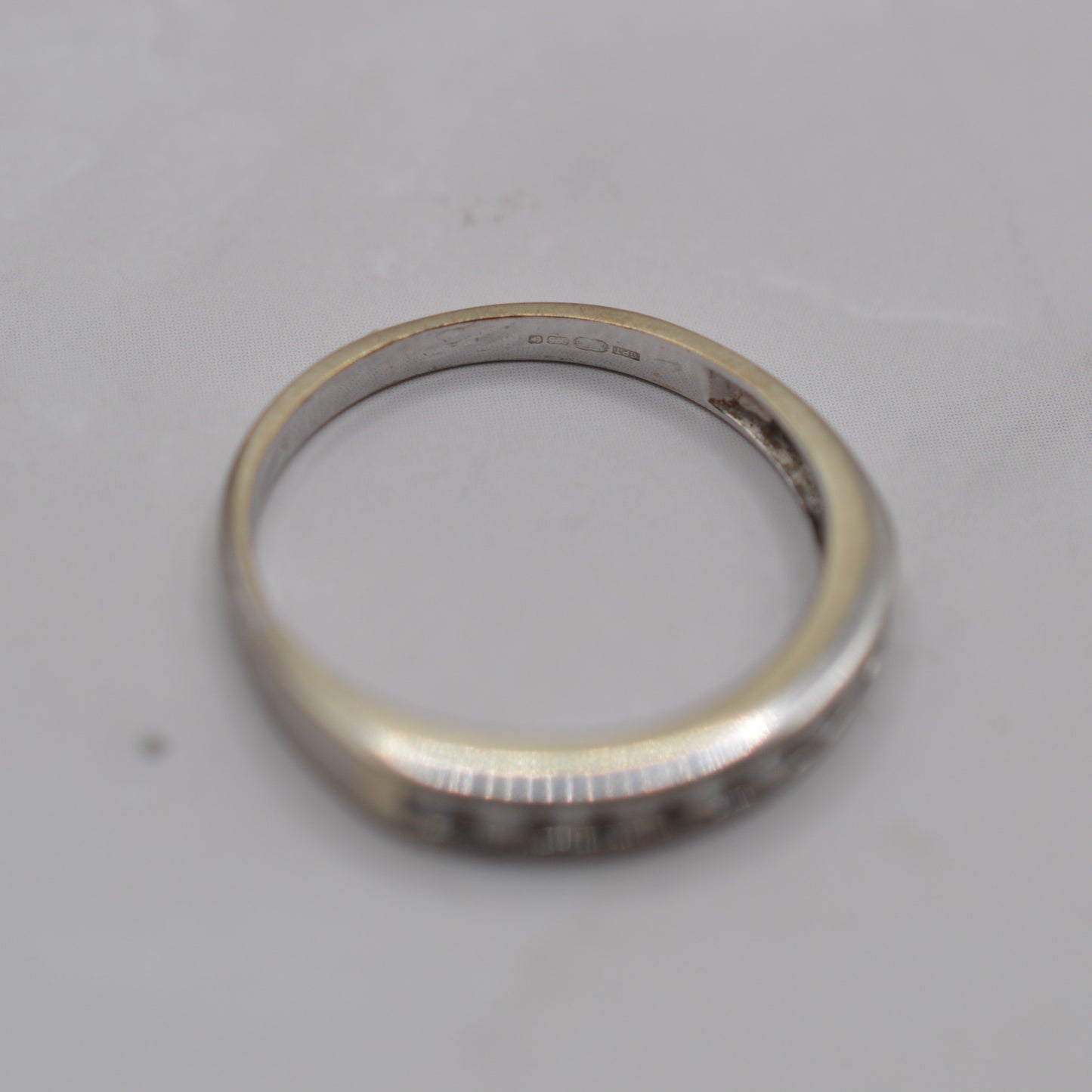 9ct White Gold 0.25ct Diamond Half-Eternity Ring