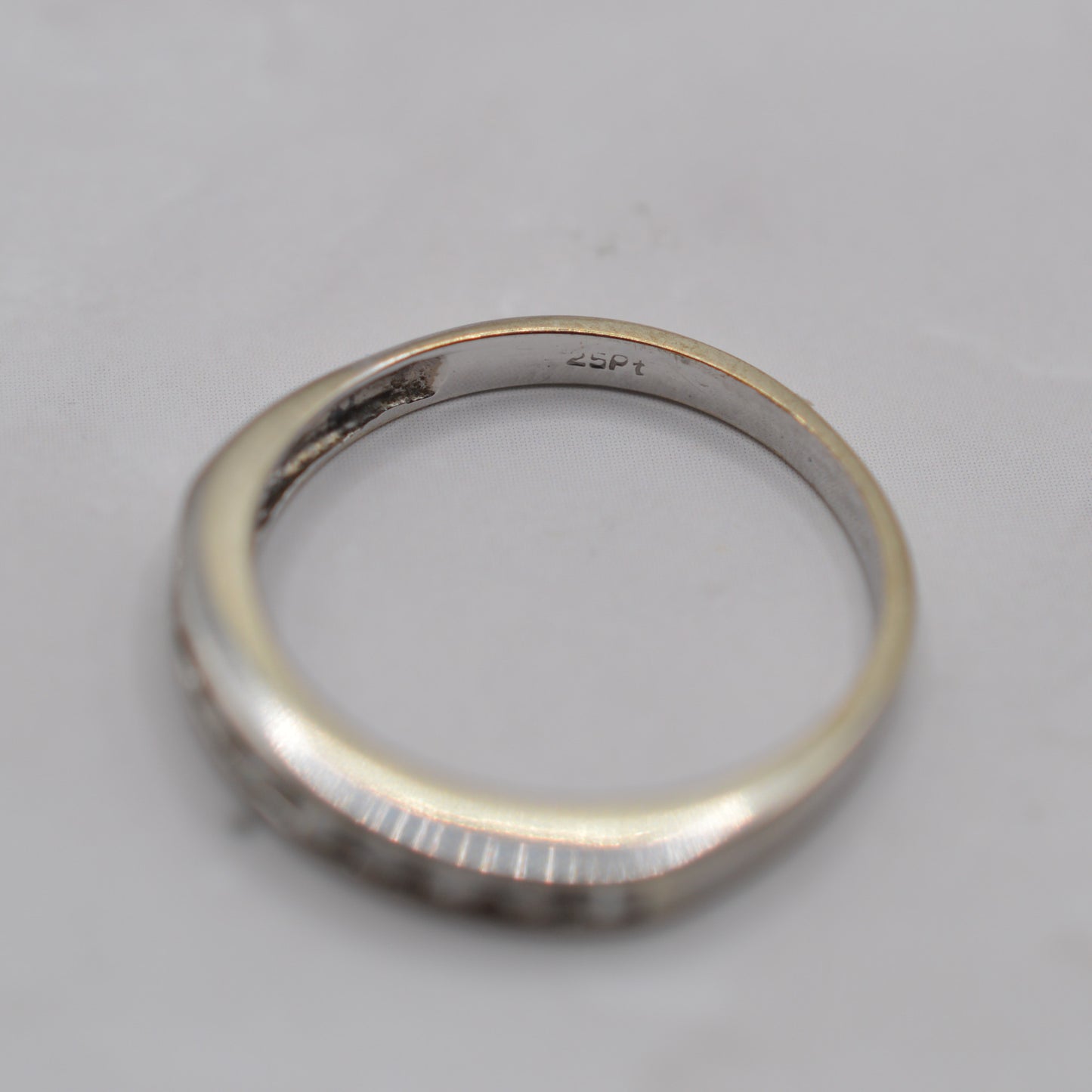 9ct White Gold 0.25ct Diamond Half-Eternity Ring