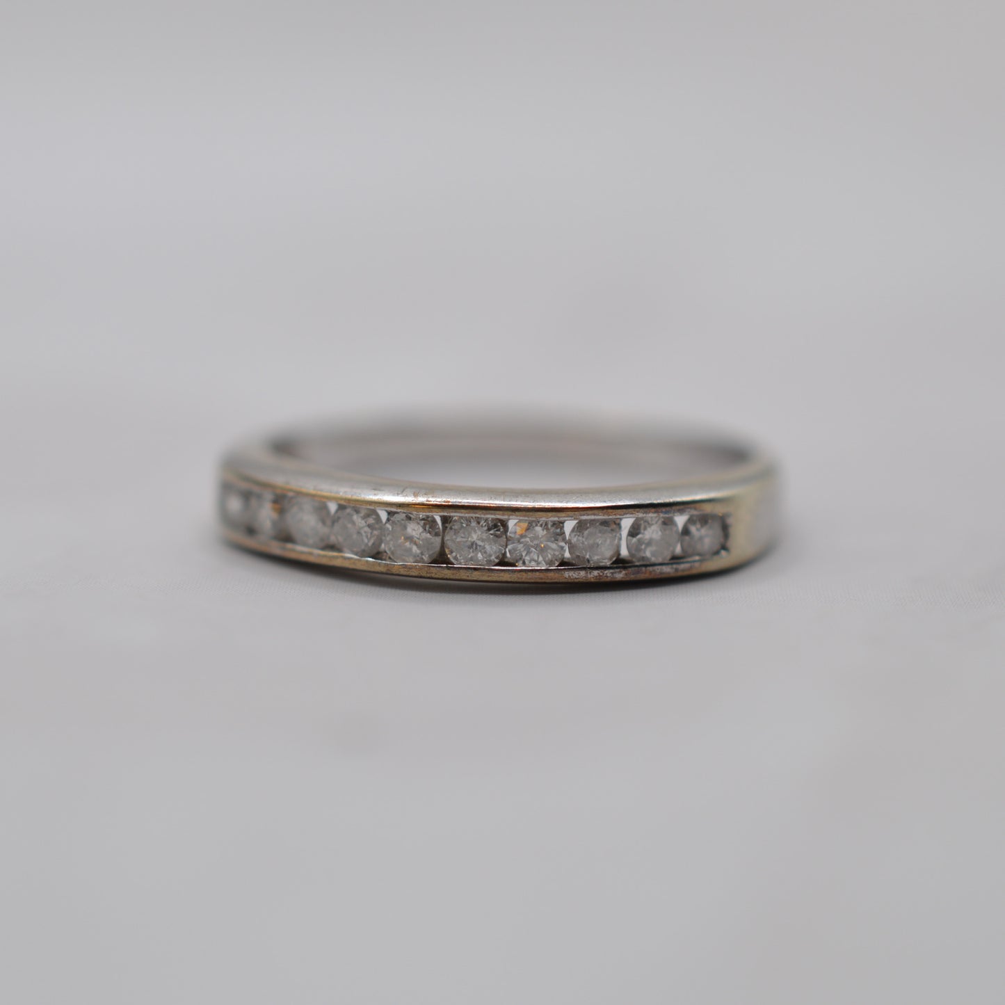 9ct White Gold 0.25ct Diamond Half-Eternity Ring