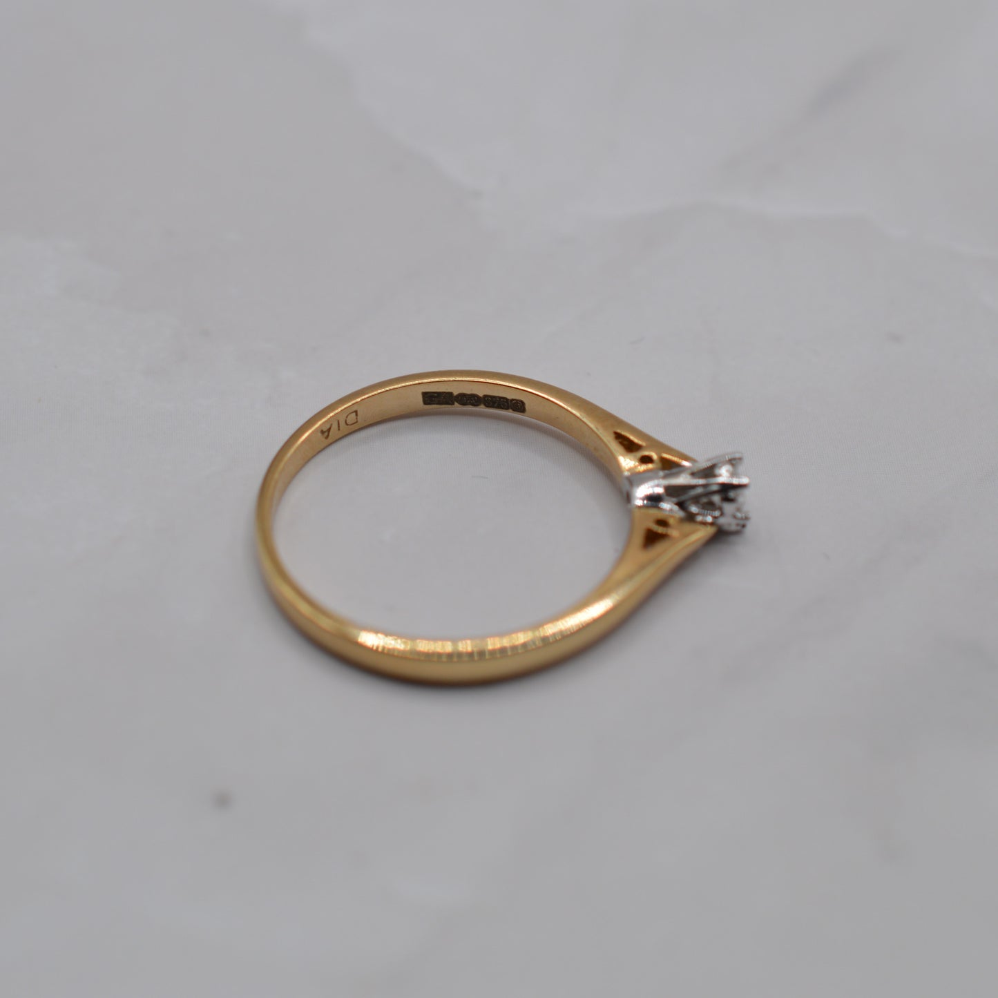 9ct Gold Diamond Solitaire Ring